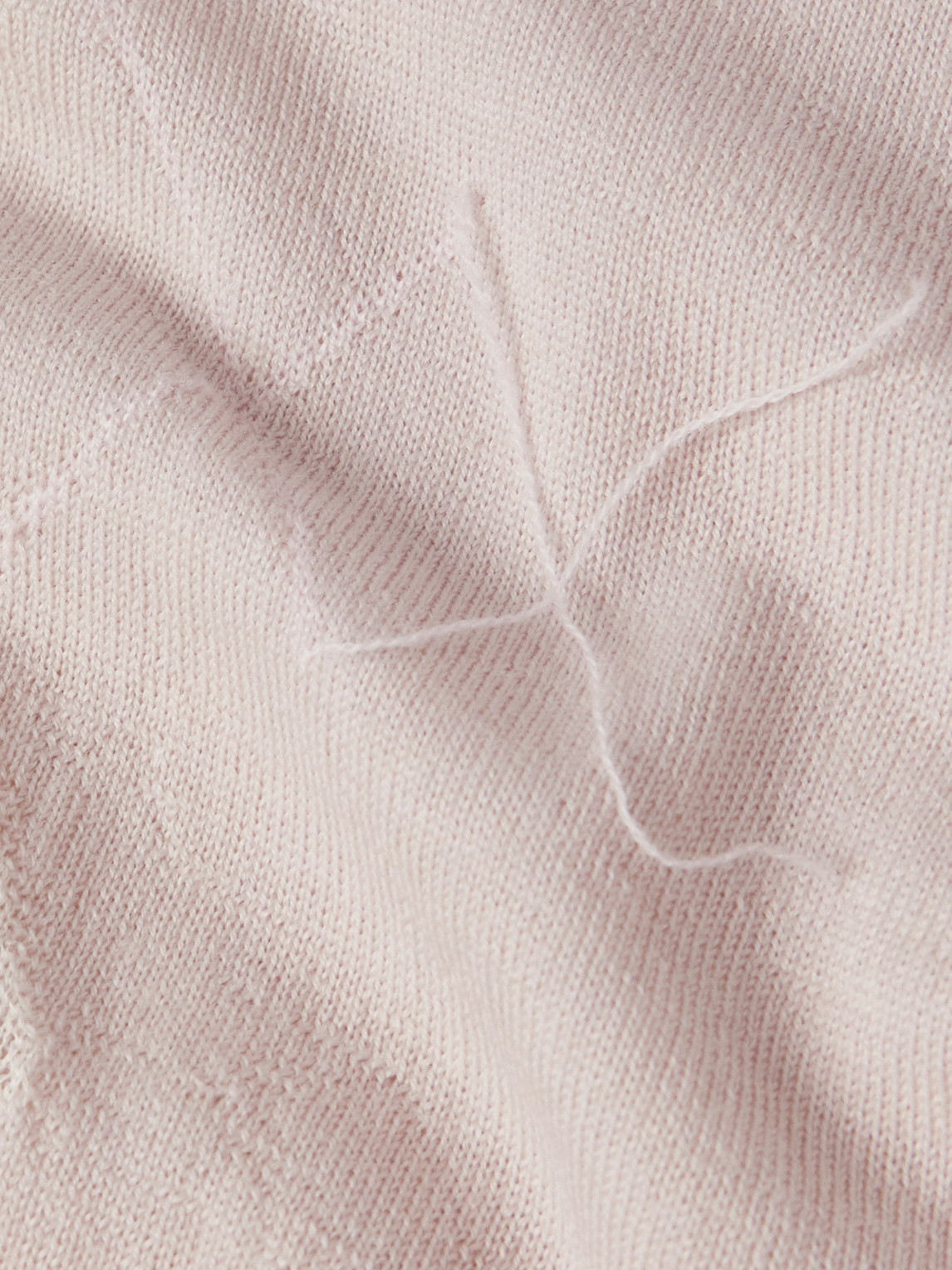 Our Legacy Sonar Distressed Argyle-jacquard Wool Sweater In Pink