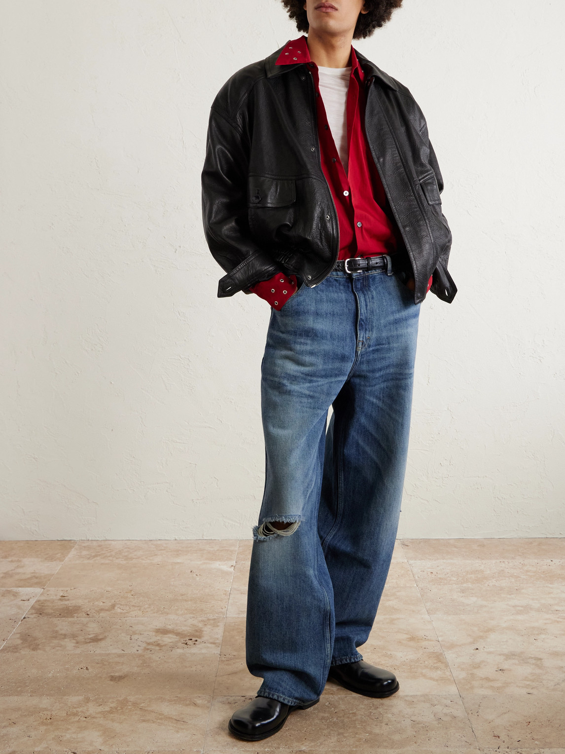 Our Legacy Vast Cut High-rise Wide-leg Jeans In Blue