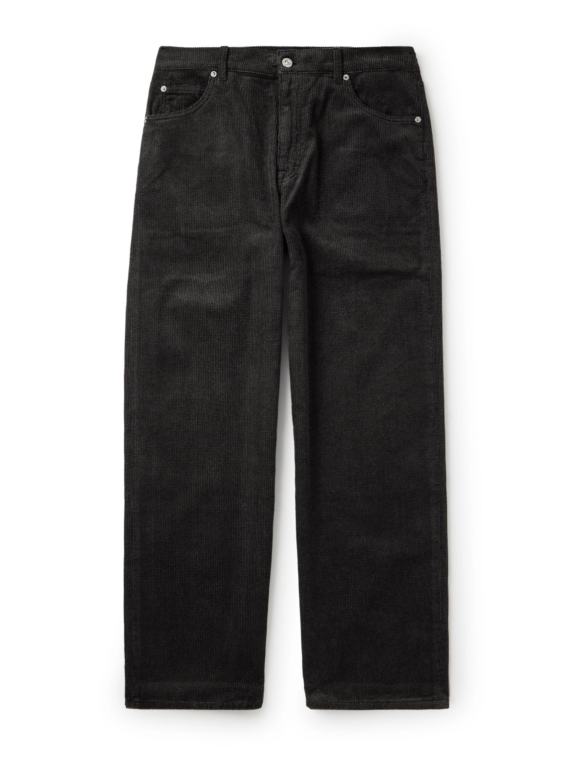 Our Legacy Vast Wide-leg Herringbone Jeans In Animal Print