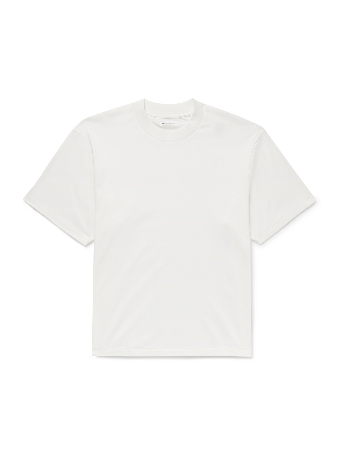 Kaptain Sunshine Suvin Cotton-jersey T-shirt In White