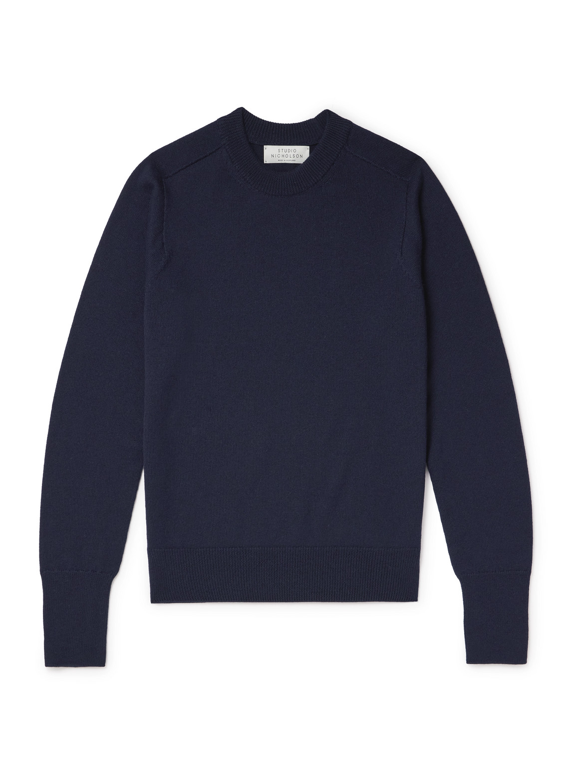 Studio Nicholson Merino Wool Sweater In Blue