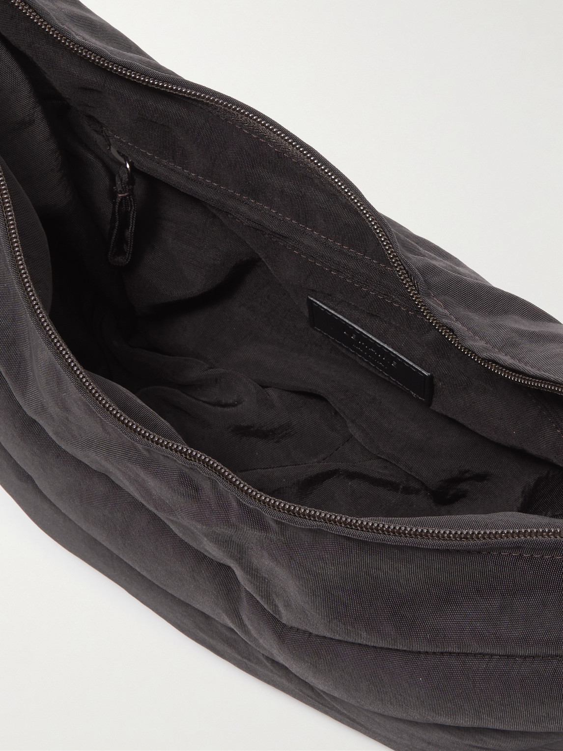 Lemaire Soft Game Small Nylon-canvas Messenger Bag In Brown