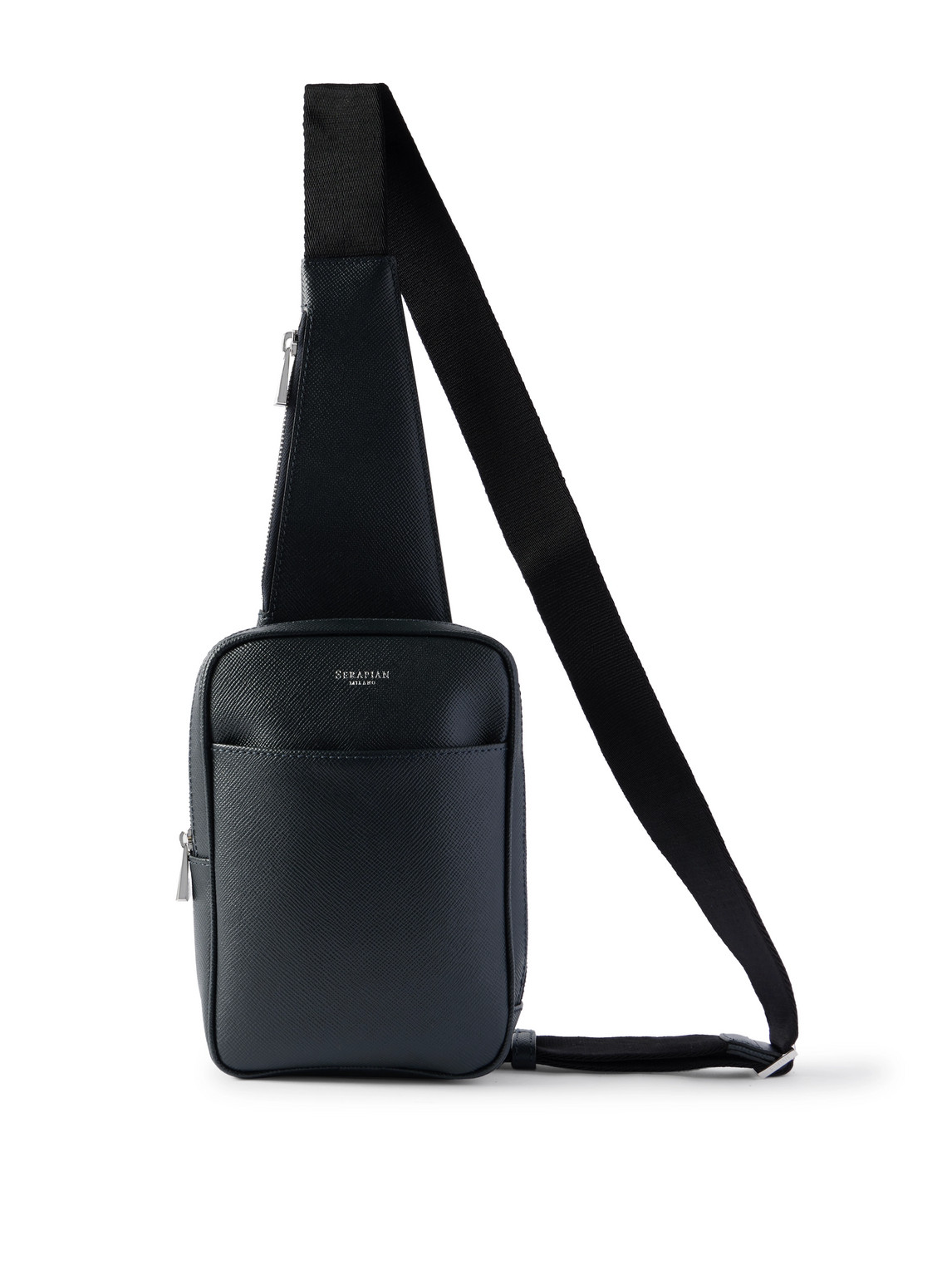 Cross-Grain Leather Sling Backpack