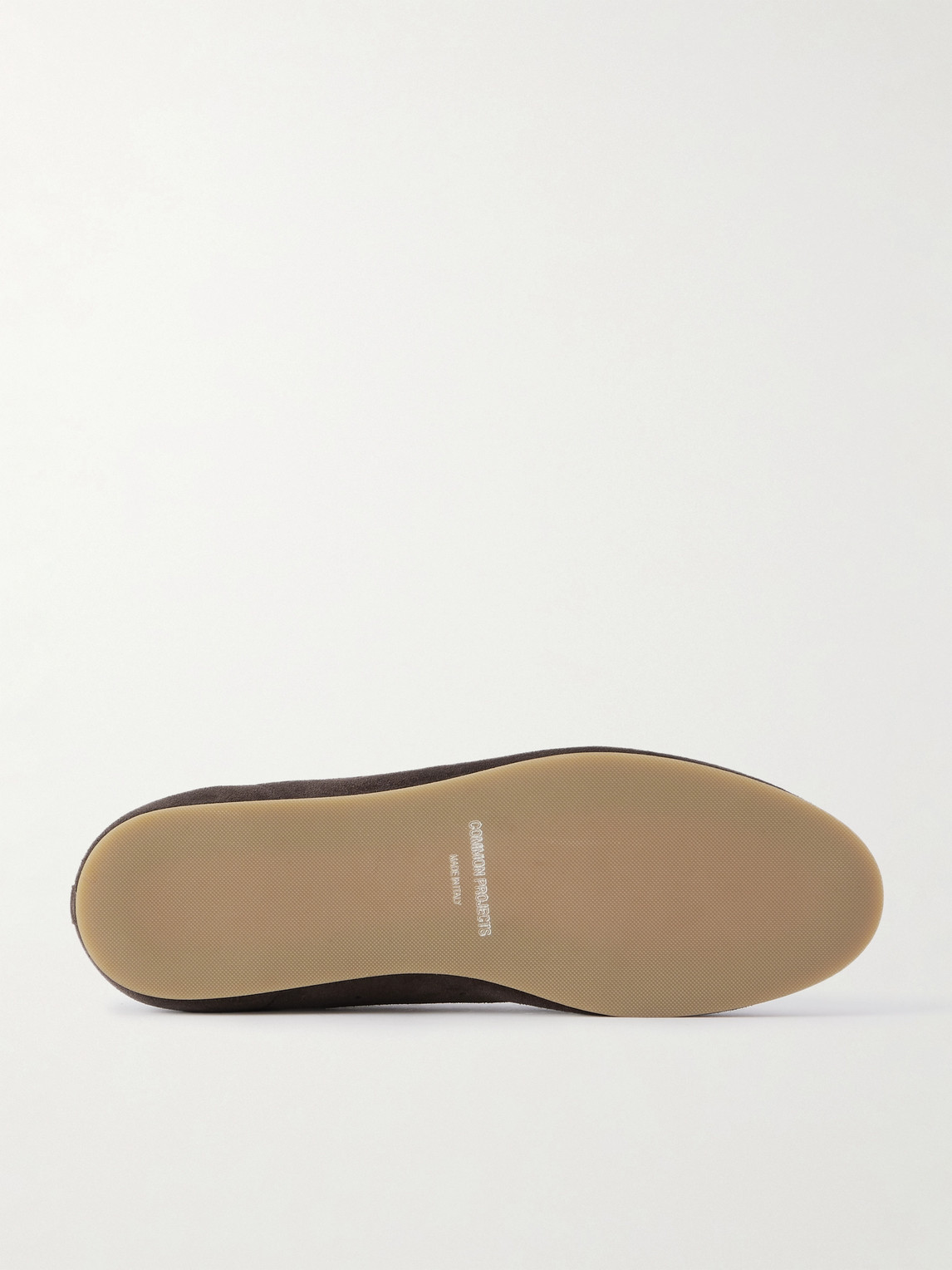 Common Projects Driving Lo Profile Leather-trimmed Suede Sneakers In Brown