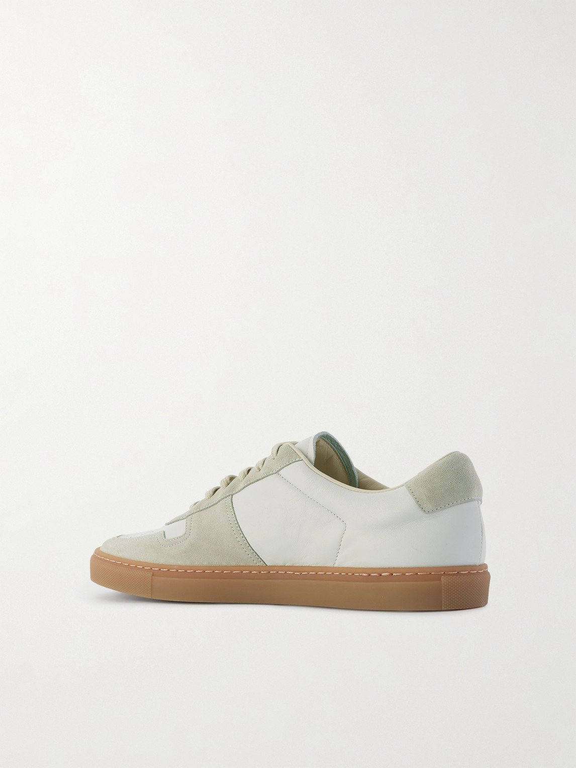 Common Projects Gray Bball Duo Slim Sneakers In White