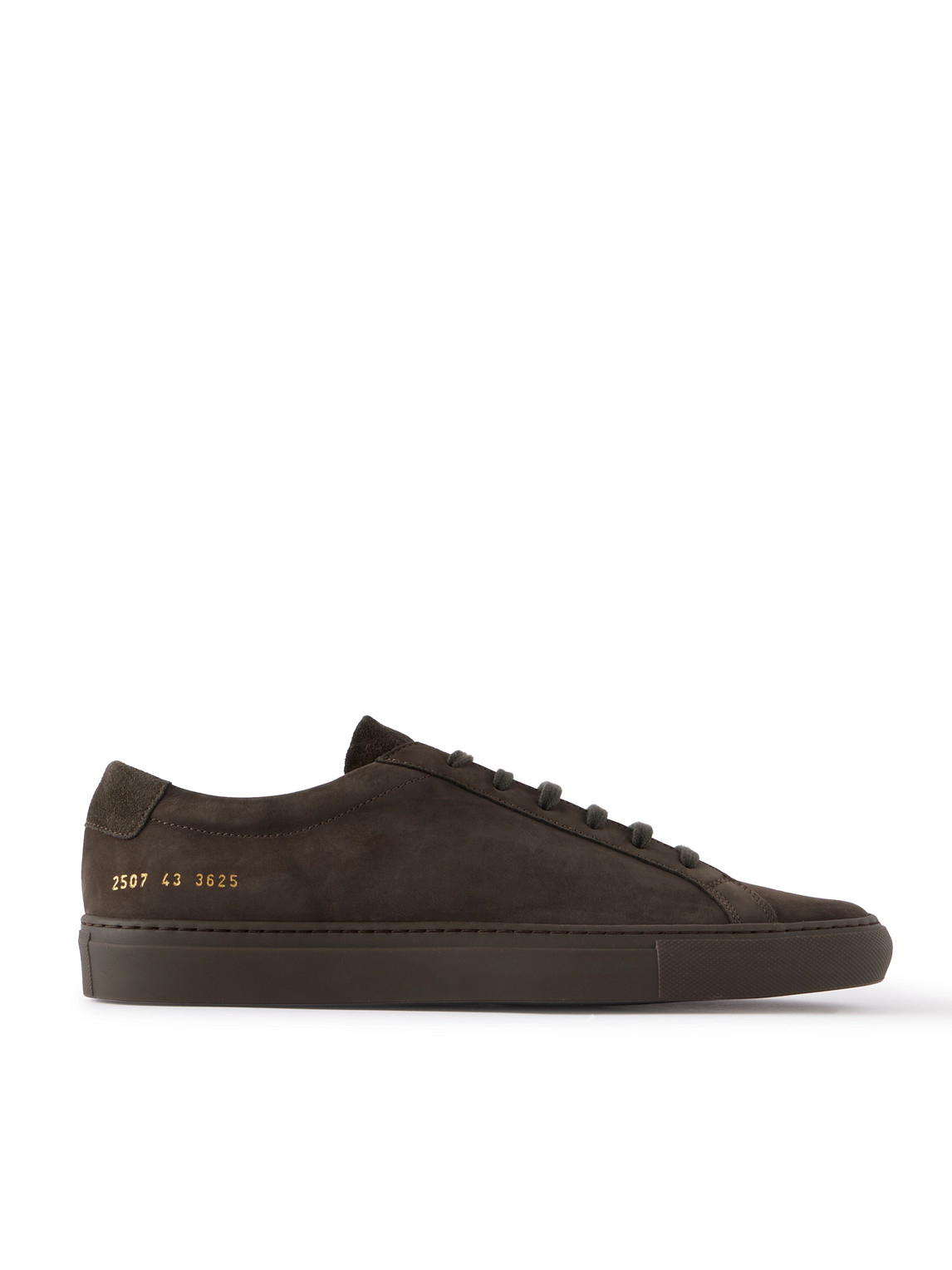 Common Projects Original Achilles Nubuck Sneakers In Brown