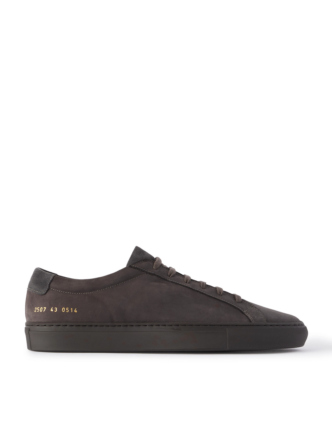 Common Projects Original Achilles Nubuck Sneakers In Gray