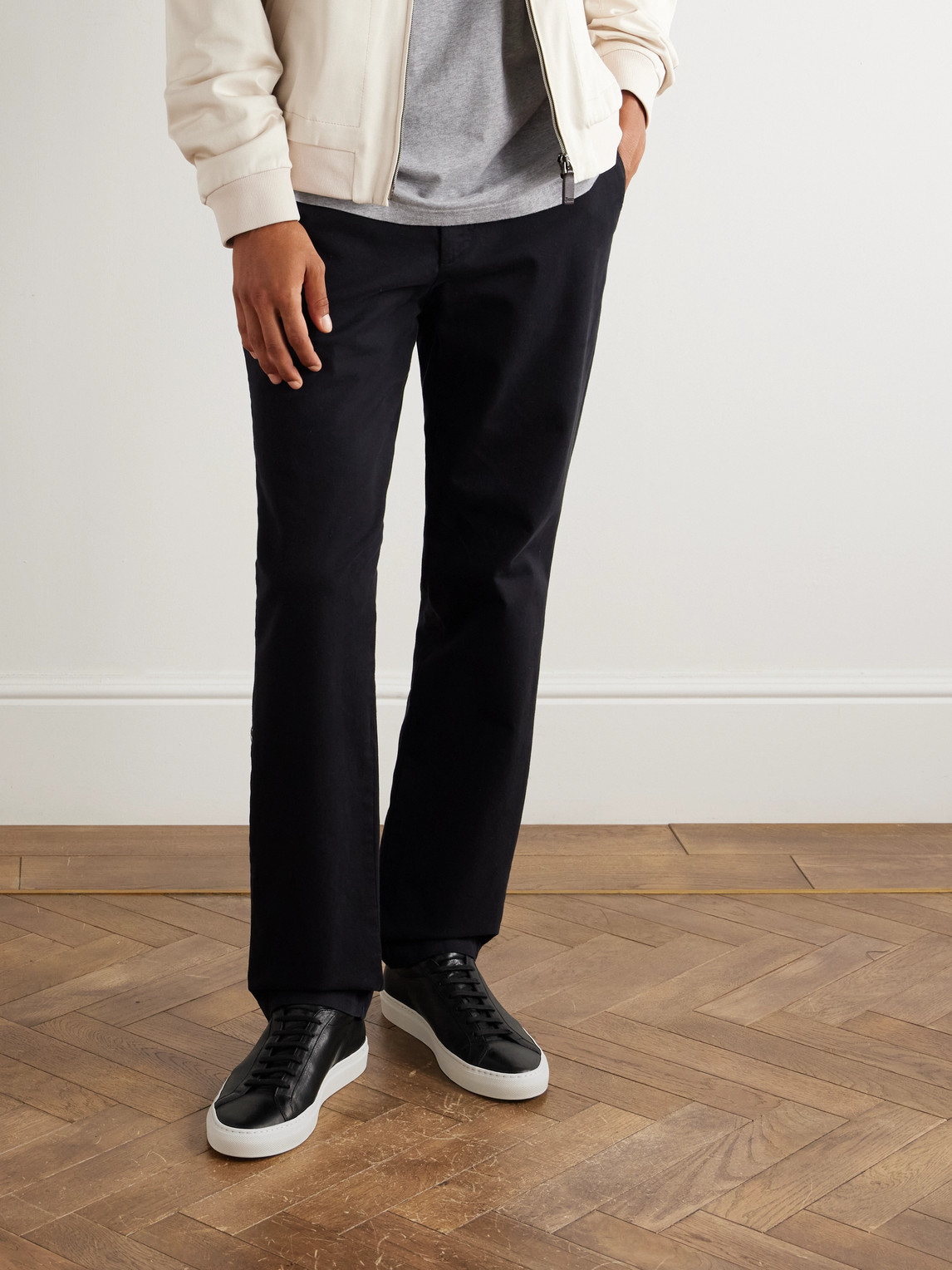 Common Projects Original Achilles Leather Sneakers In Black