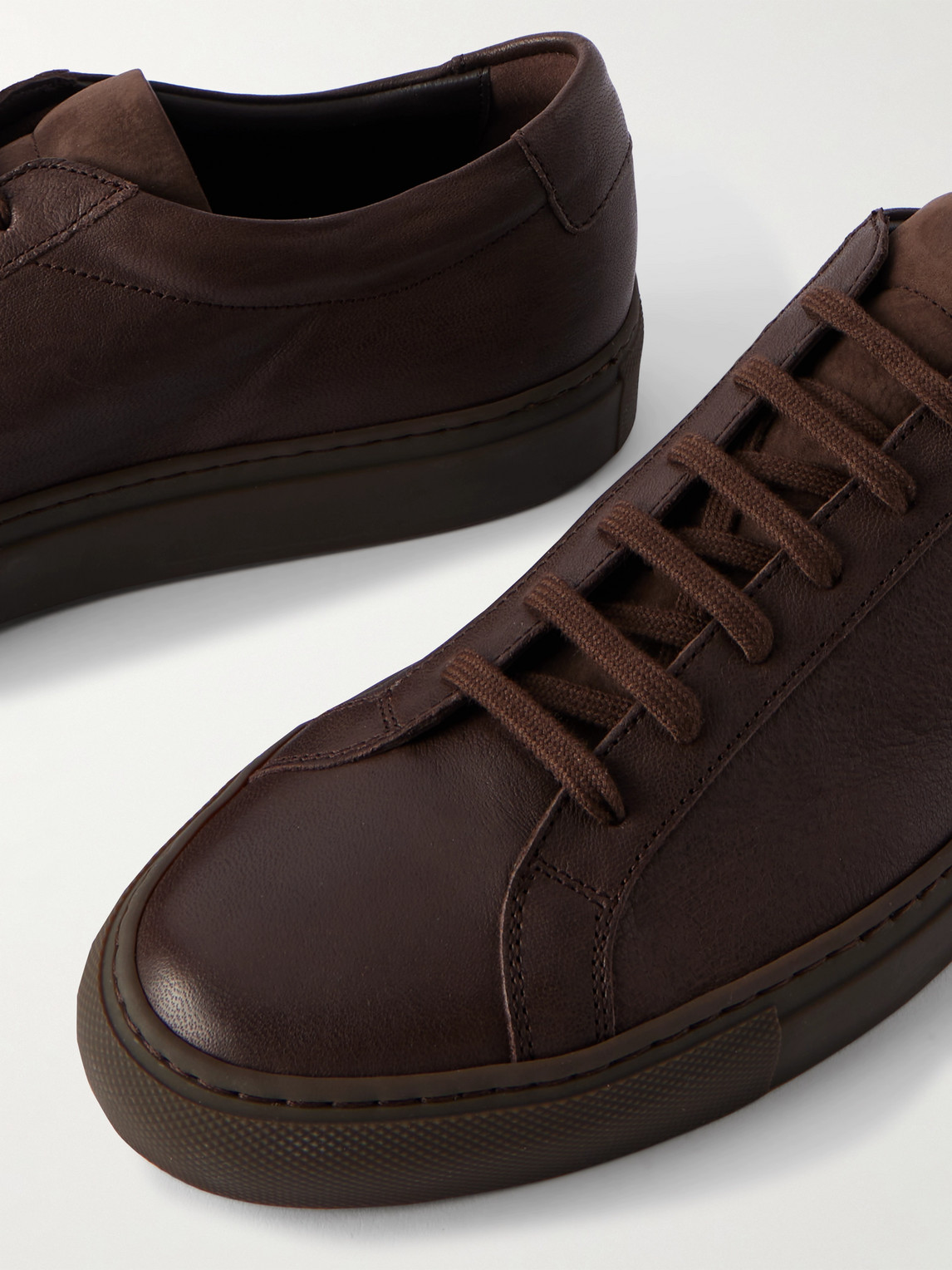 Common Projects Achilles Premium Sneakers In Brown