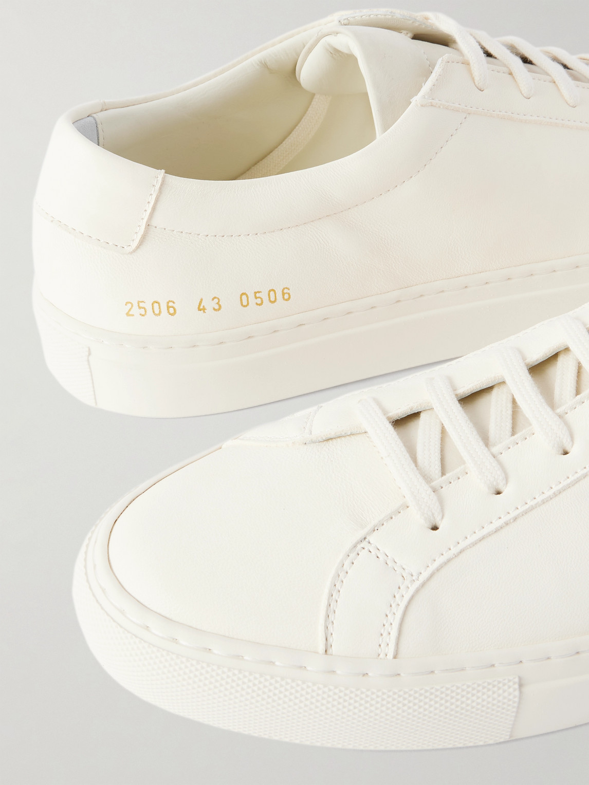 Common Projects Achilles Low Leather Sneakers In White