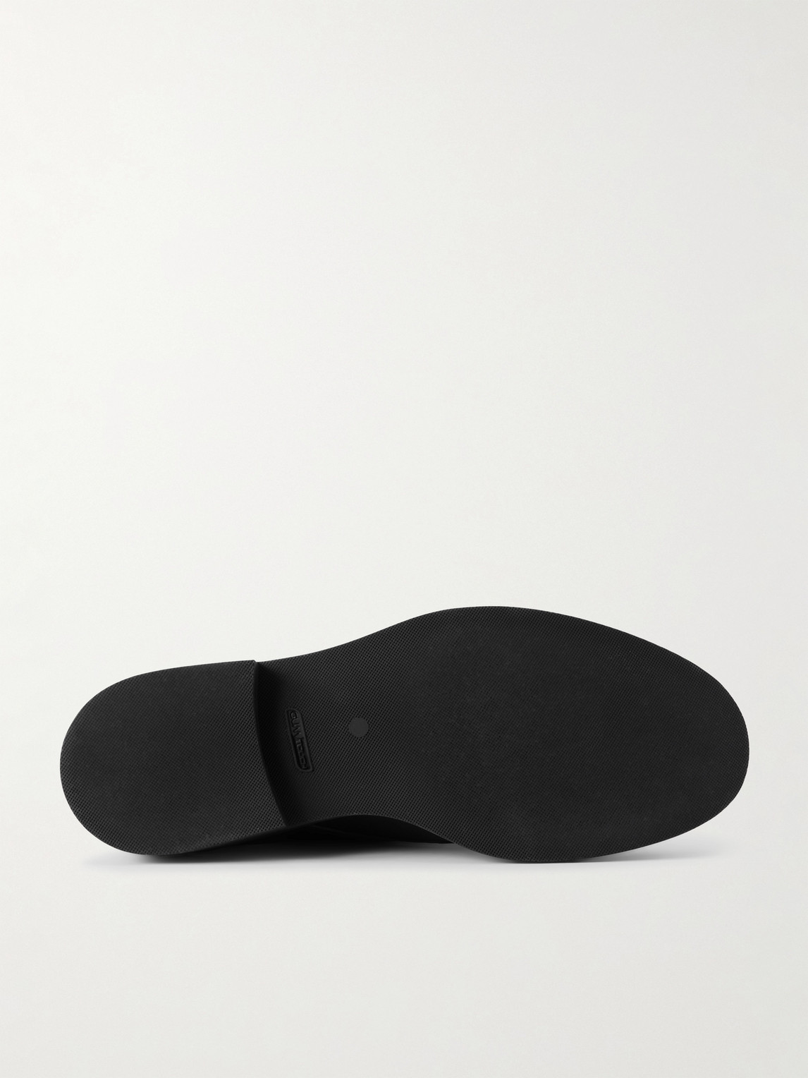 Common Projects Officers Derby Lace Up Shoes In Black Leather In Black