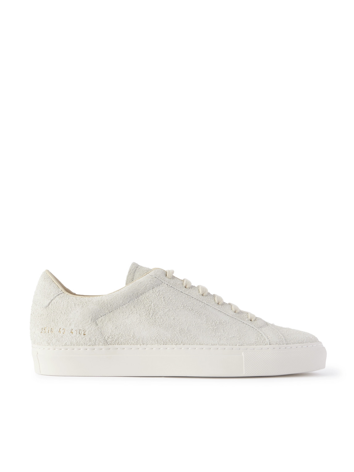 Common Projects Achilles Sport Brushed-suede Sneakers In Gray