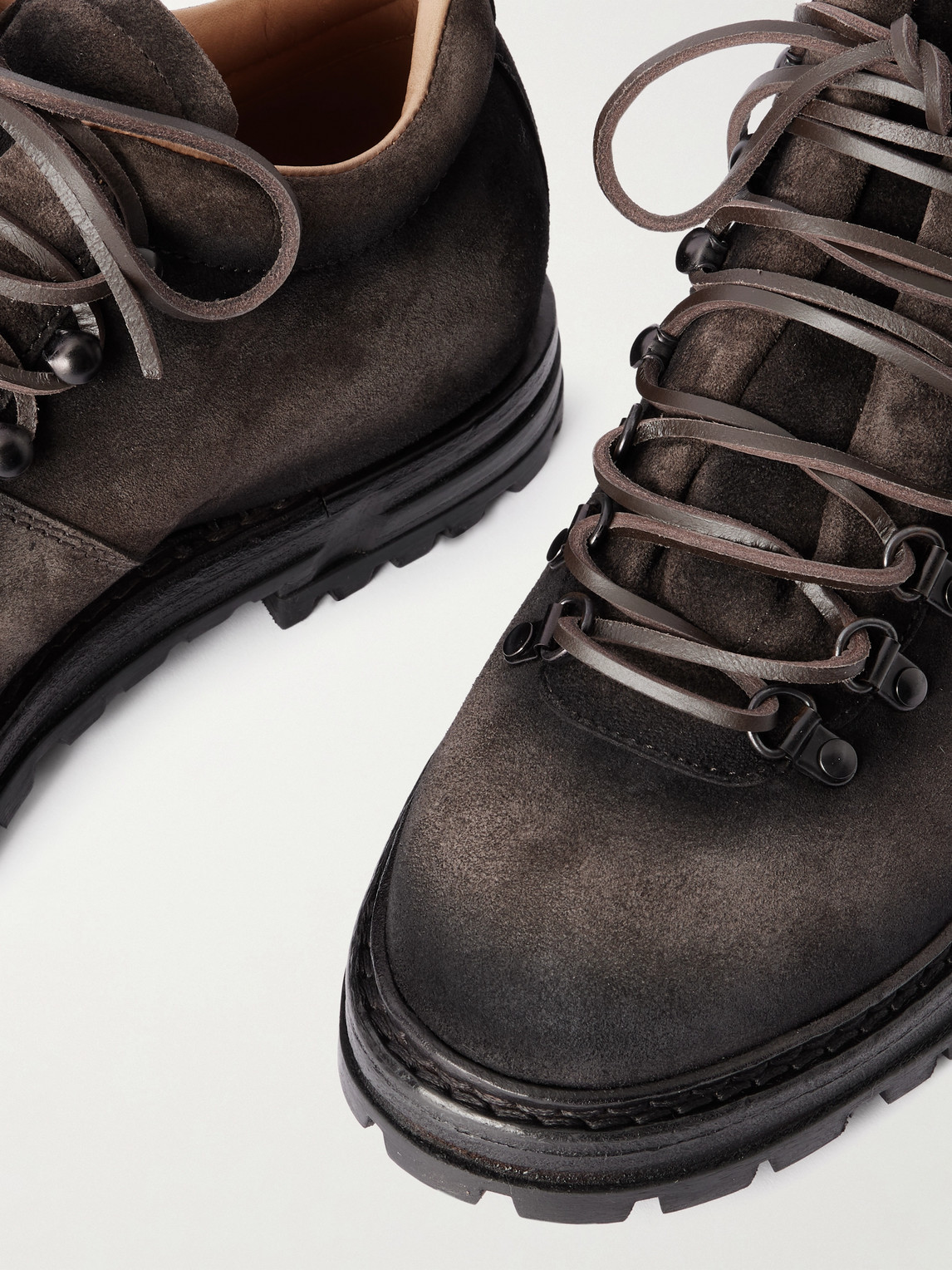 Officine Creative Artik Suede Boots In Brown