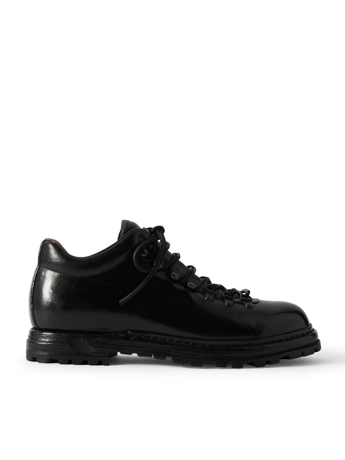 Officine Creative Artik Leather Boots In Black