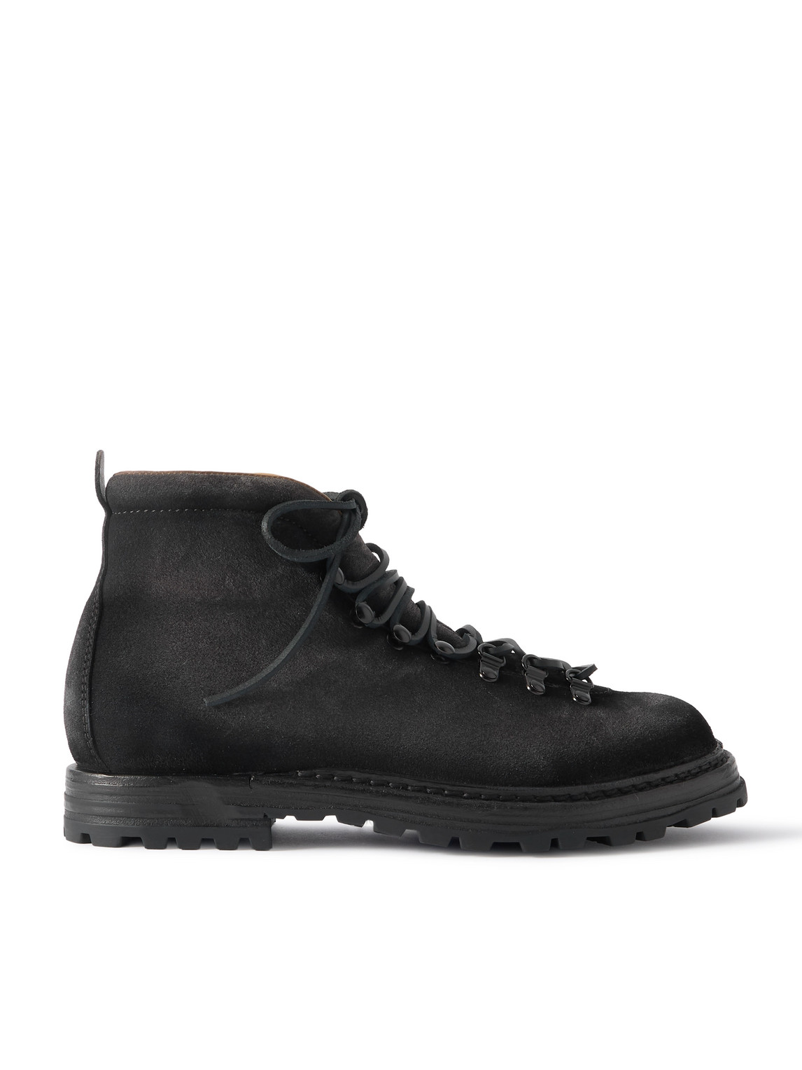 Officine Creative Artik 001 Suede Lace-up Boots In Gray
