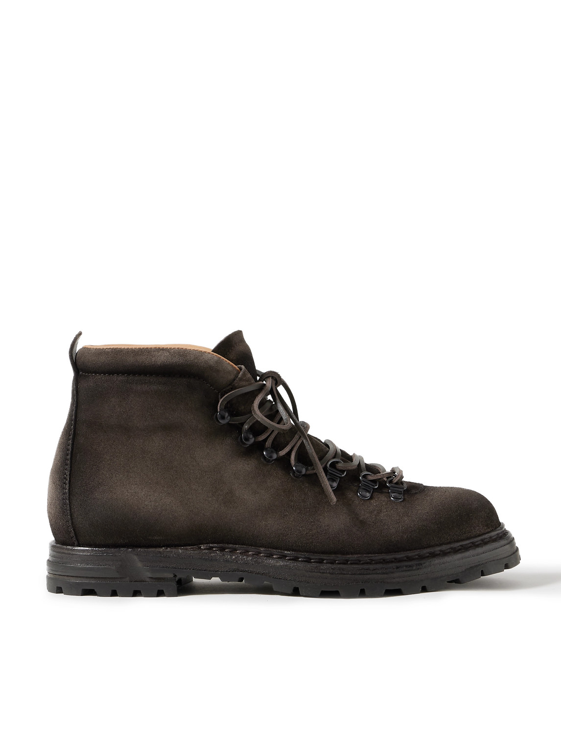 Officine Creative Artik 001 Airbrushed Suede Ankle Boots In Brown