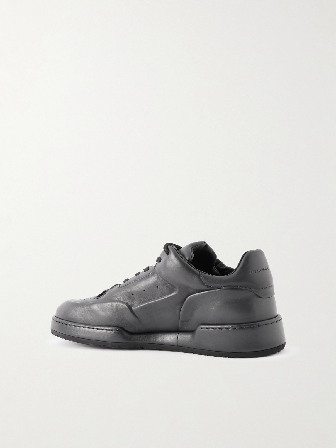 Officine Creative Eraser 001 Airbrushed-leather Sneakers In Black