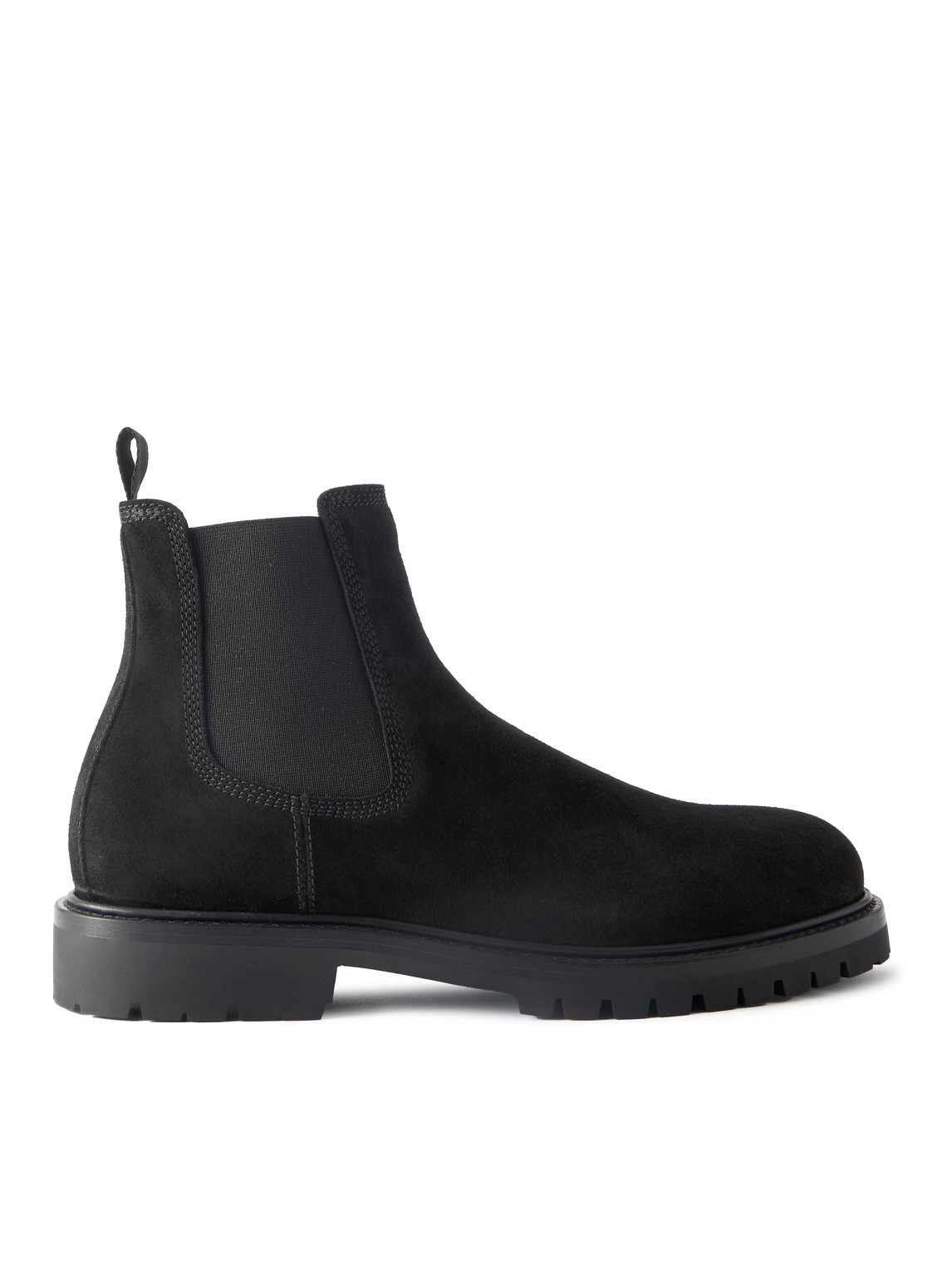 Officine Creative Boss 004 Suede Chelsea Boots In Black