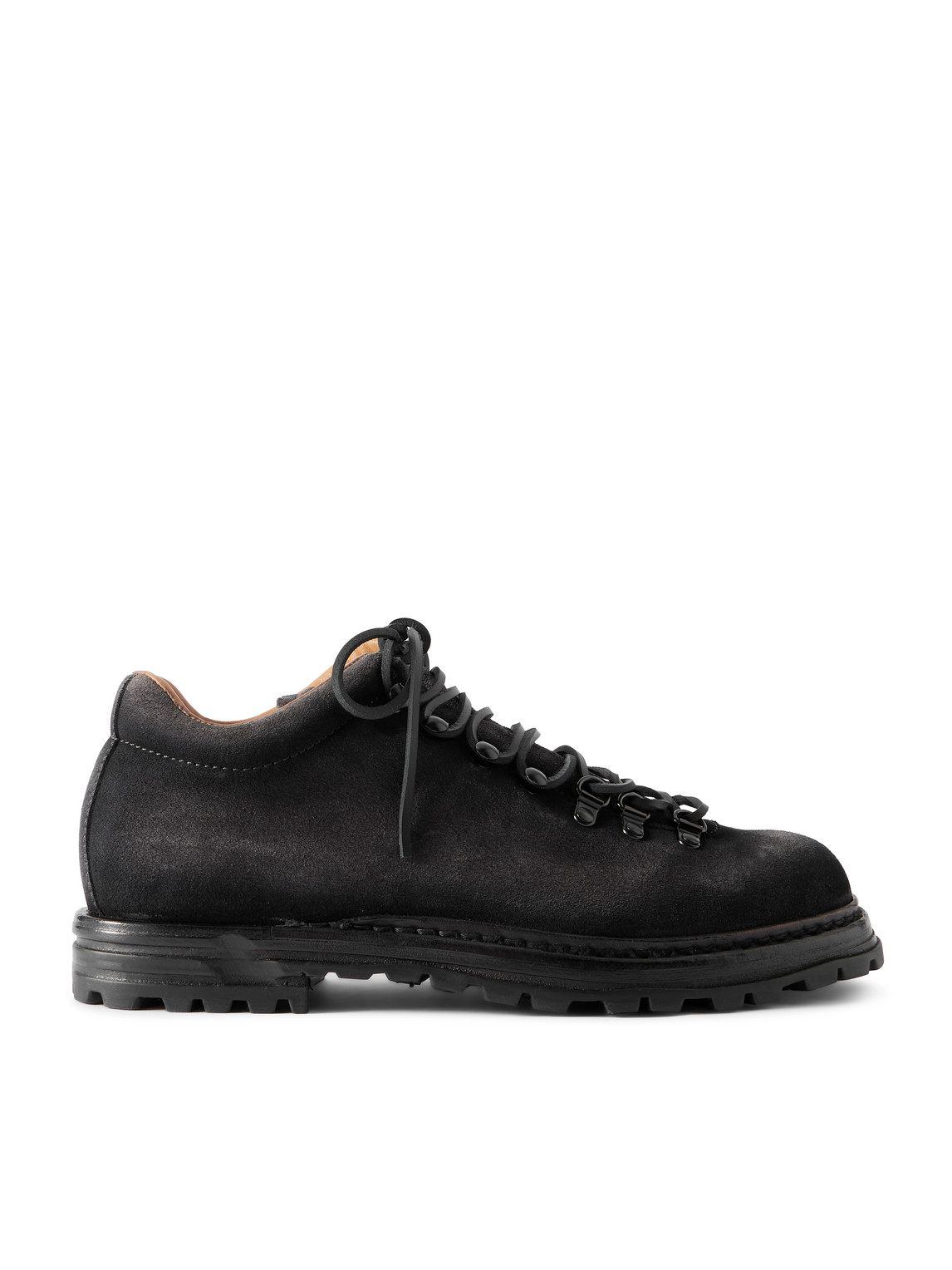 Officine Creative Suede Boots In Black