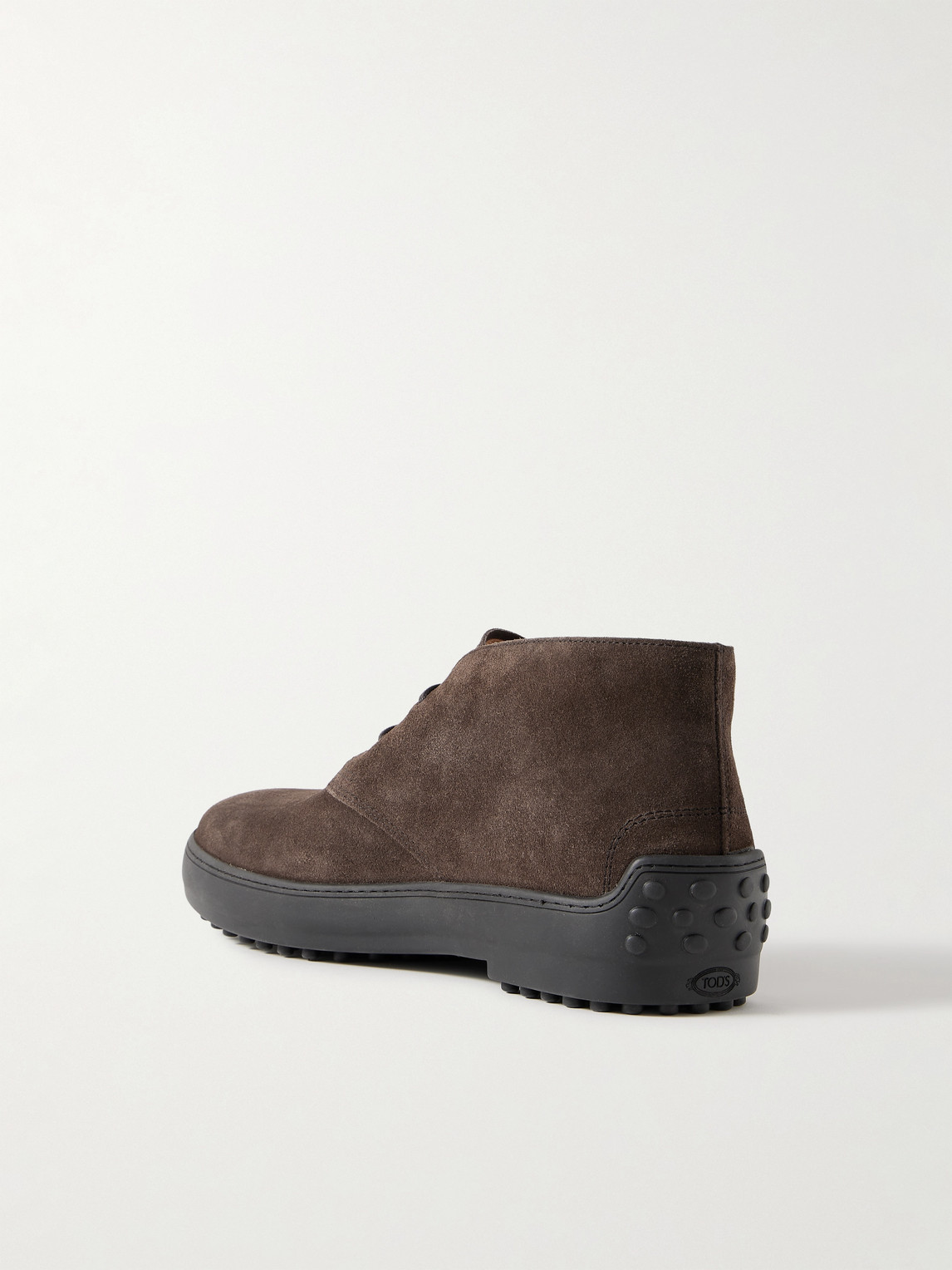 Tod's Winter Gommino Desert Boots In Suede In Brown