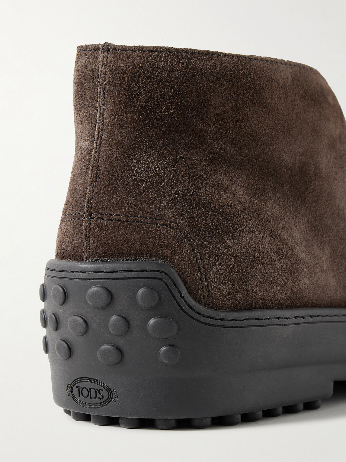 Tod's Winter Gommino Desert Boots In Suede In Brown
