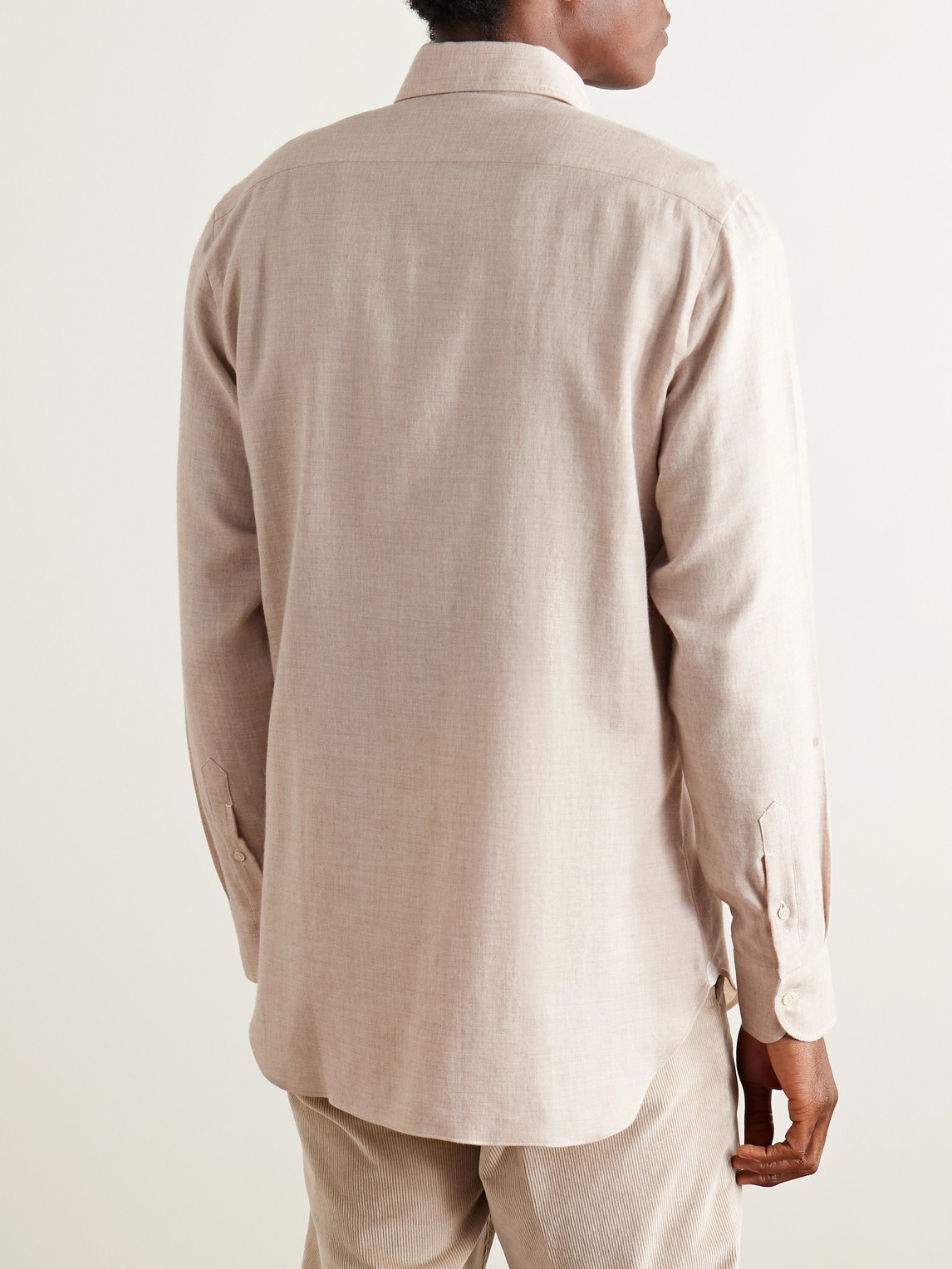  De Petrillo - Cotton Shirt - Men - Neutrals - Eu 46 