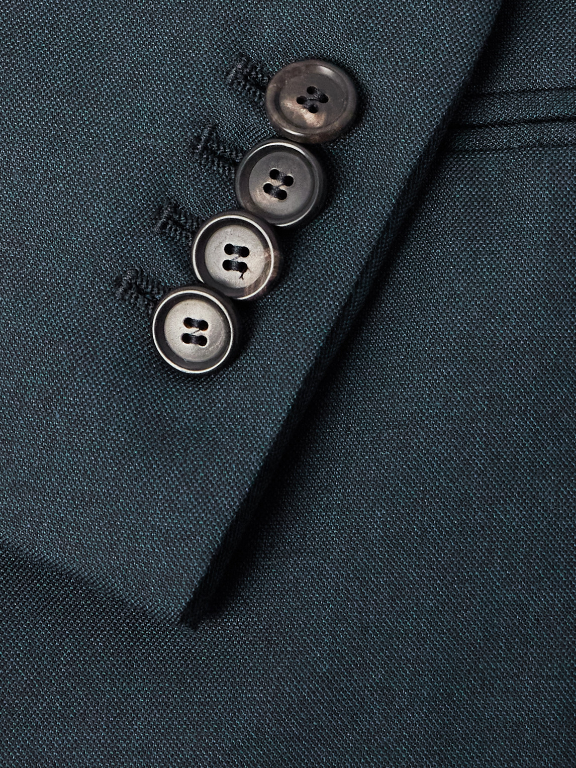 De Petrillo Napoli Wool And Silk-blend Twill Suit Jacket In Blue
