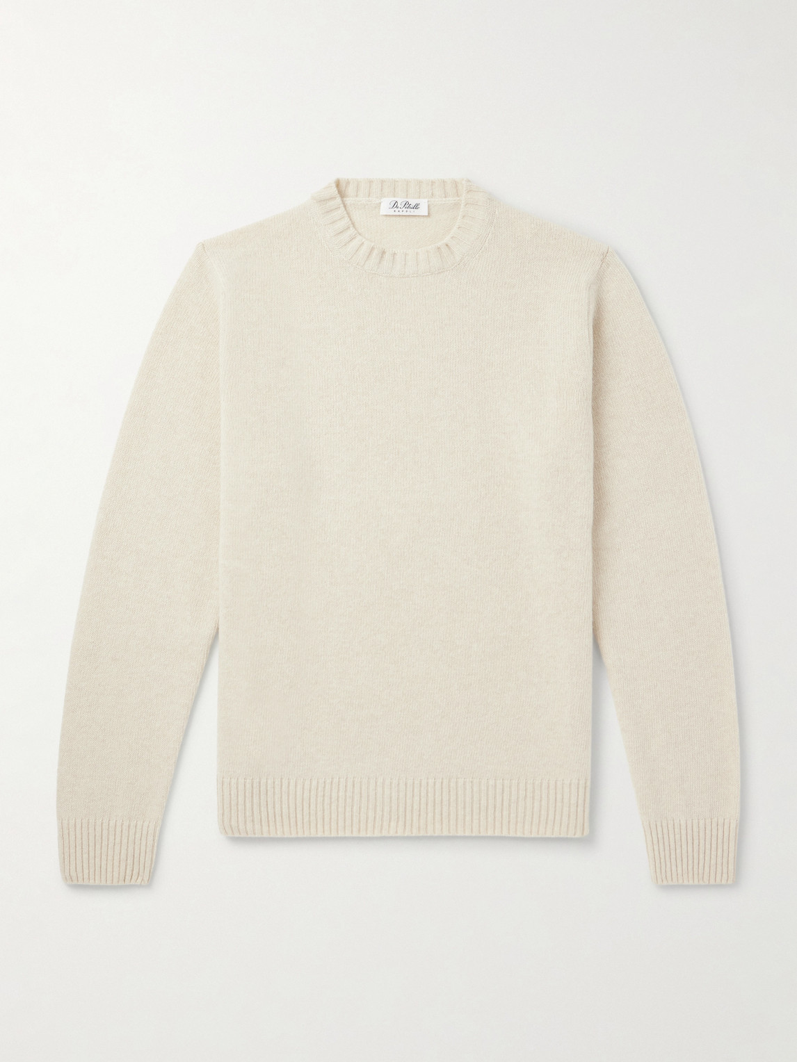 De Petrillo Merino Wool And Cashmere-blend Sweater In Neutral