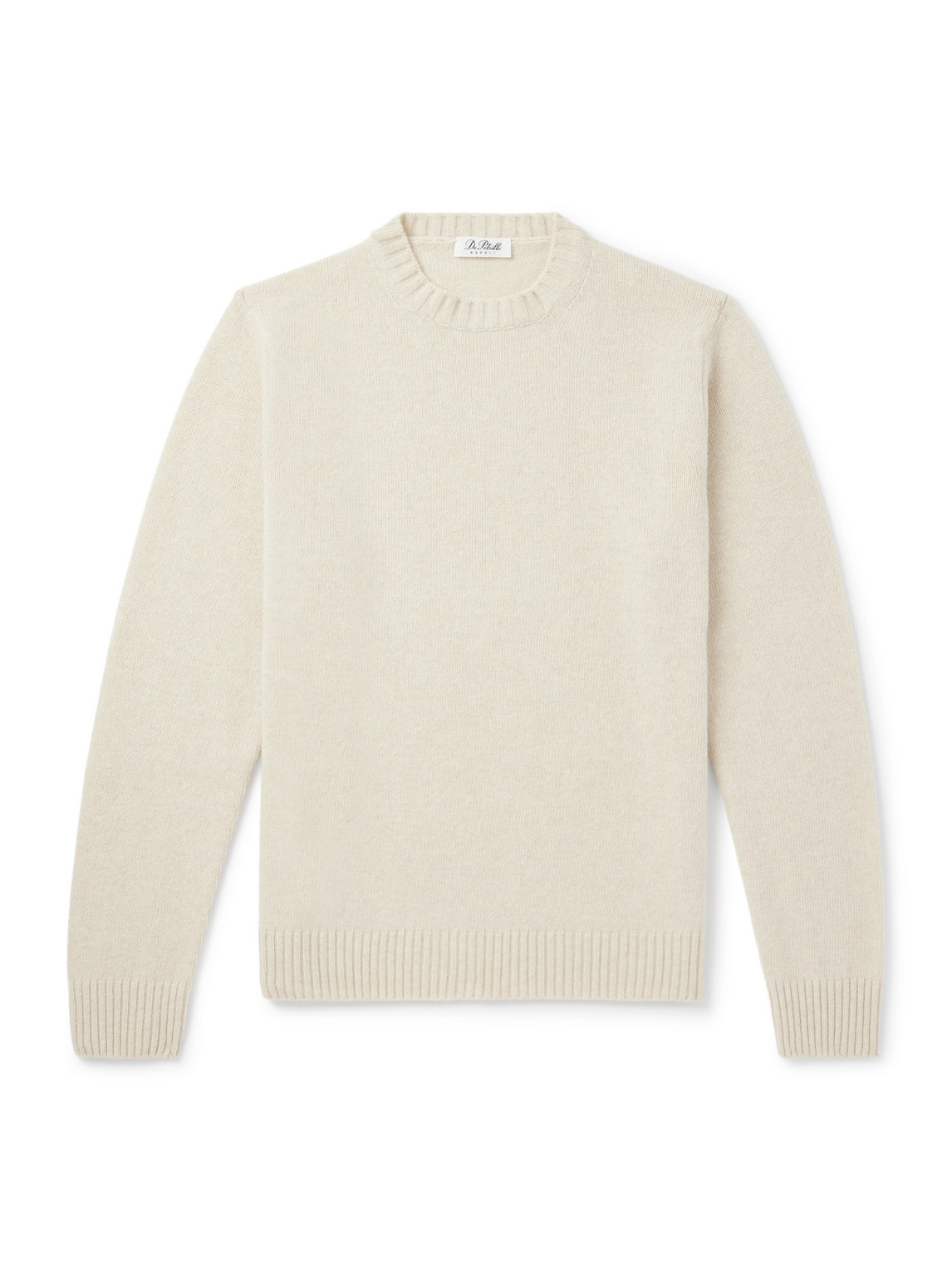 De Petrillo Merino Wool And Cashmere-blend Sweater In Neutral