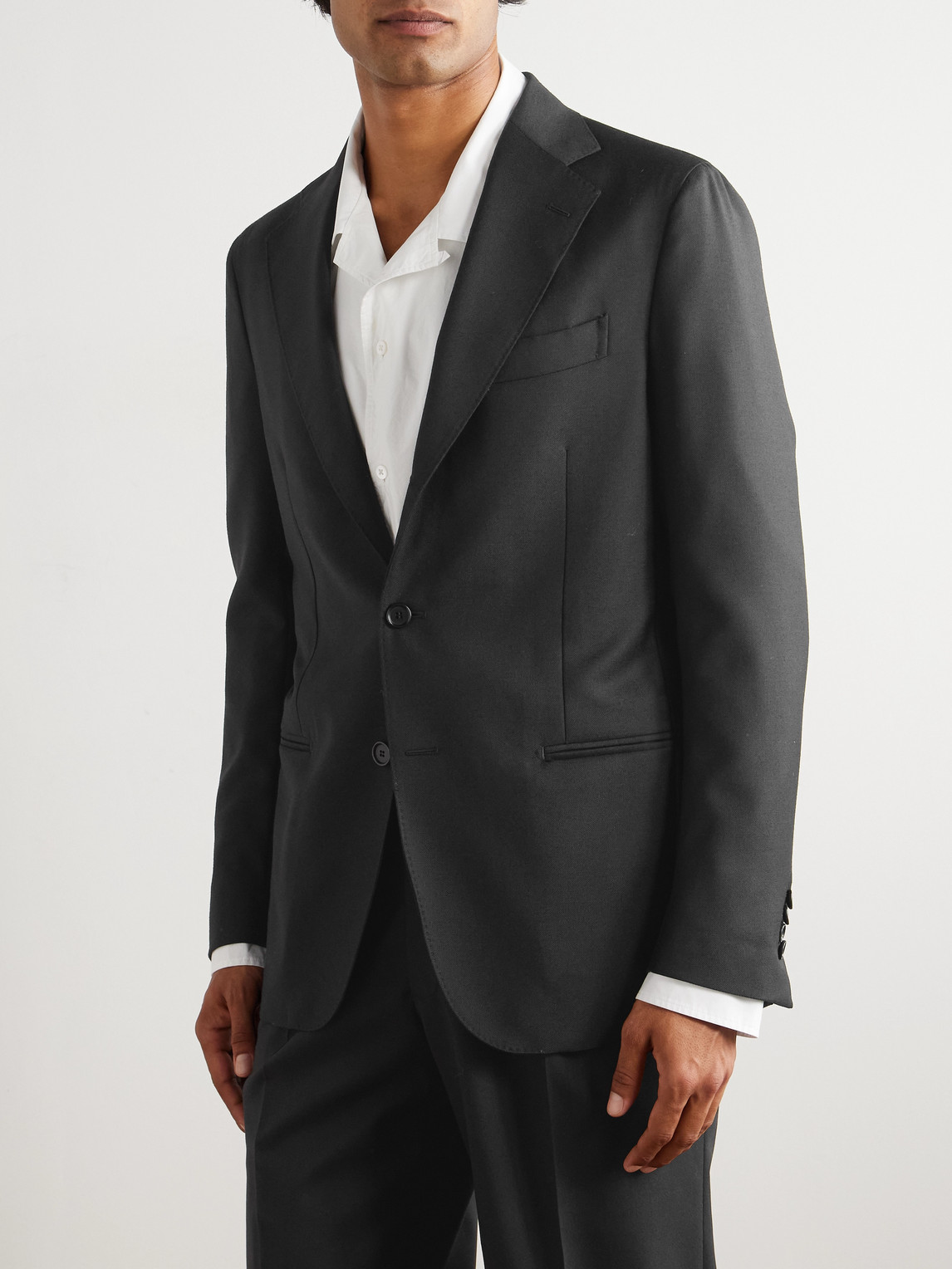  De Petrillo - Napoli Virgin Wool Suit Jacket - Men - Black - It 50 