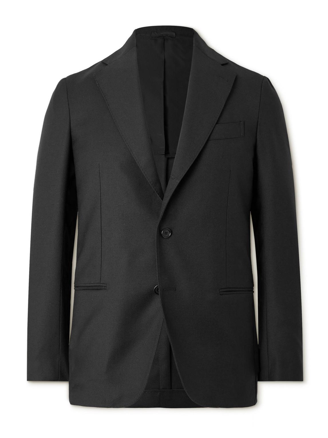 De Petrillo Napoli Virgin Wool Suit Jacket In Black