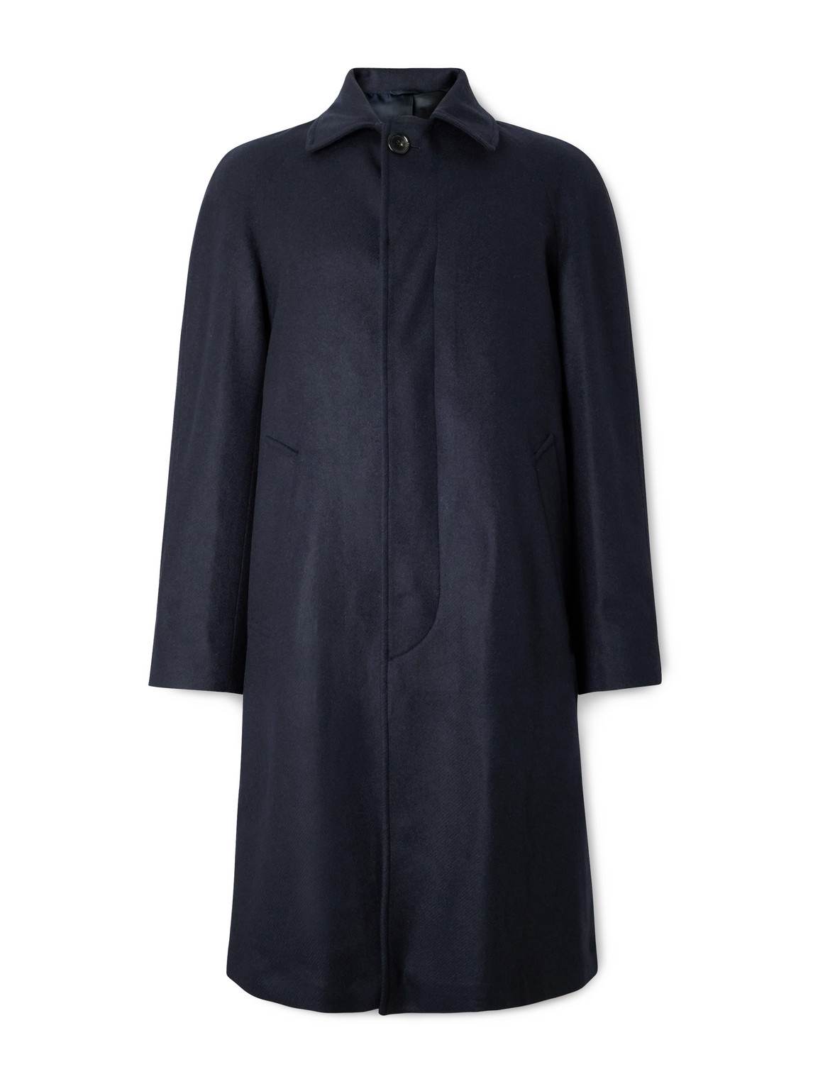 De Petrillo Ruffo Wool And Cashmere-blend Coat In Blue