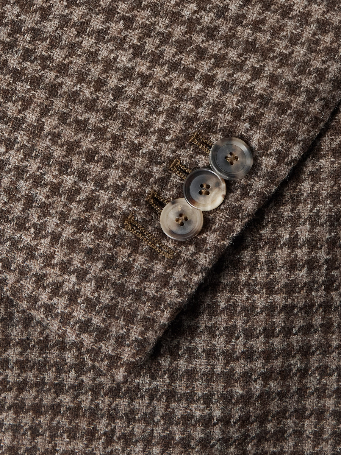  De Petrillo - Posillipo Houndstooth Wool-tweed Blazer - Men - Brown - It 46 
