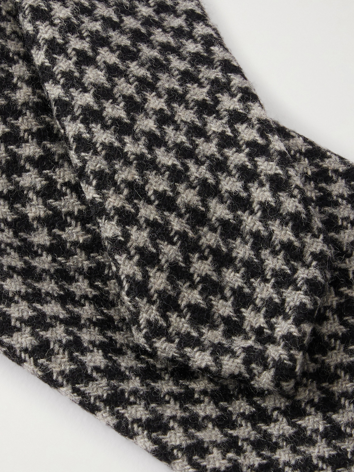  De Petrillo - 7cm Houndstooth Wool And Cashmere-blend Tie - Men - Gray 