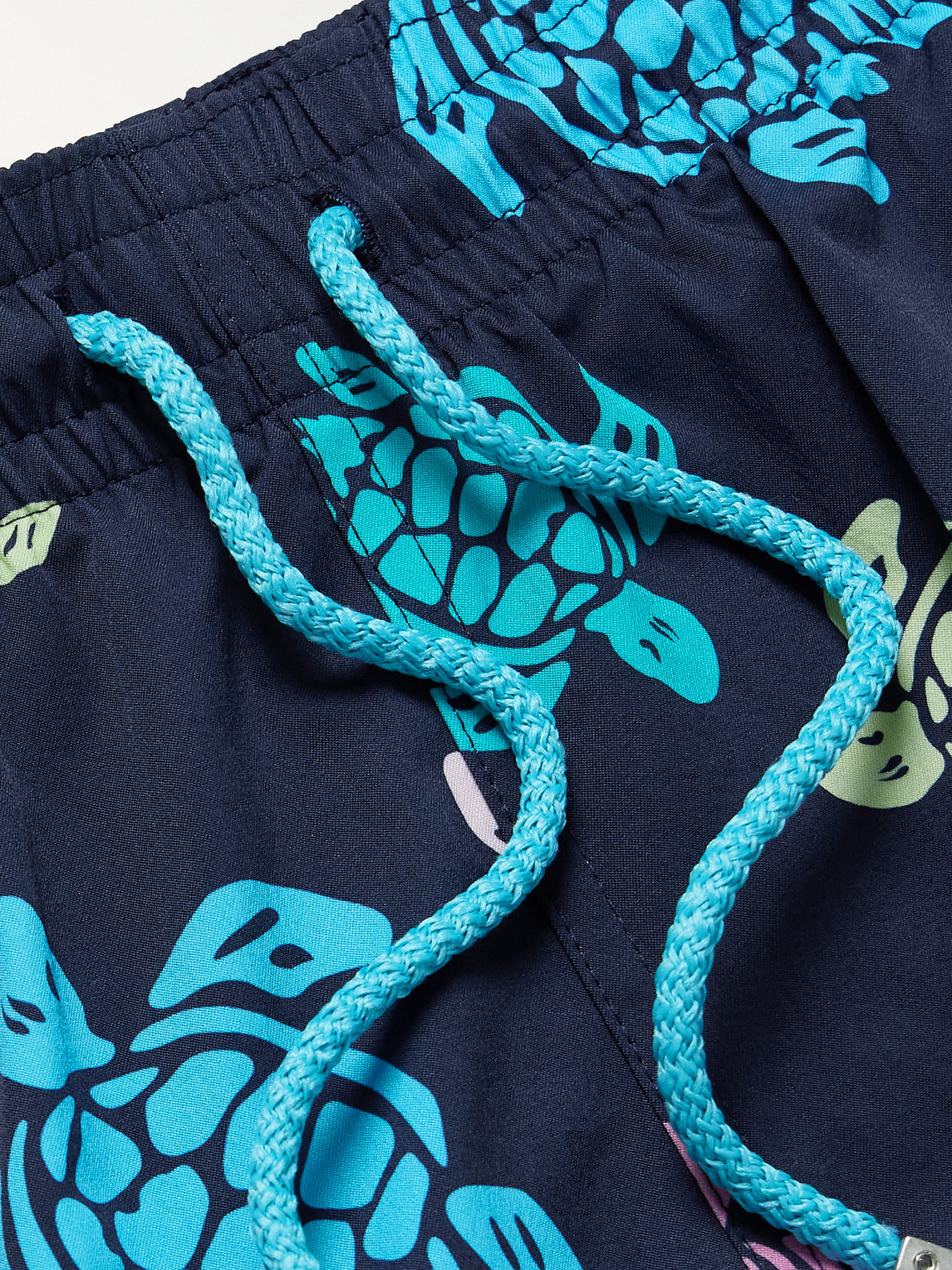 Vilebrequin Moorise Straight-leg Mid-length Printed Recycled Swim Shorts In Blue