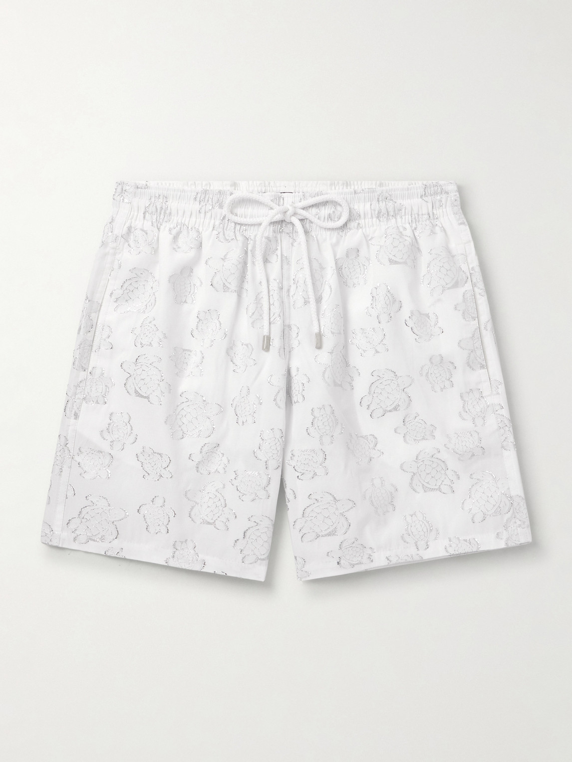 Vilebrequin oopea Straight-Leg id-Length etallic-Jacquard Swim Shortsen