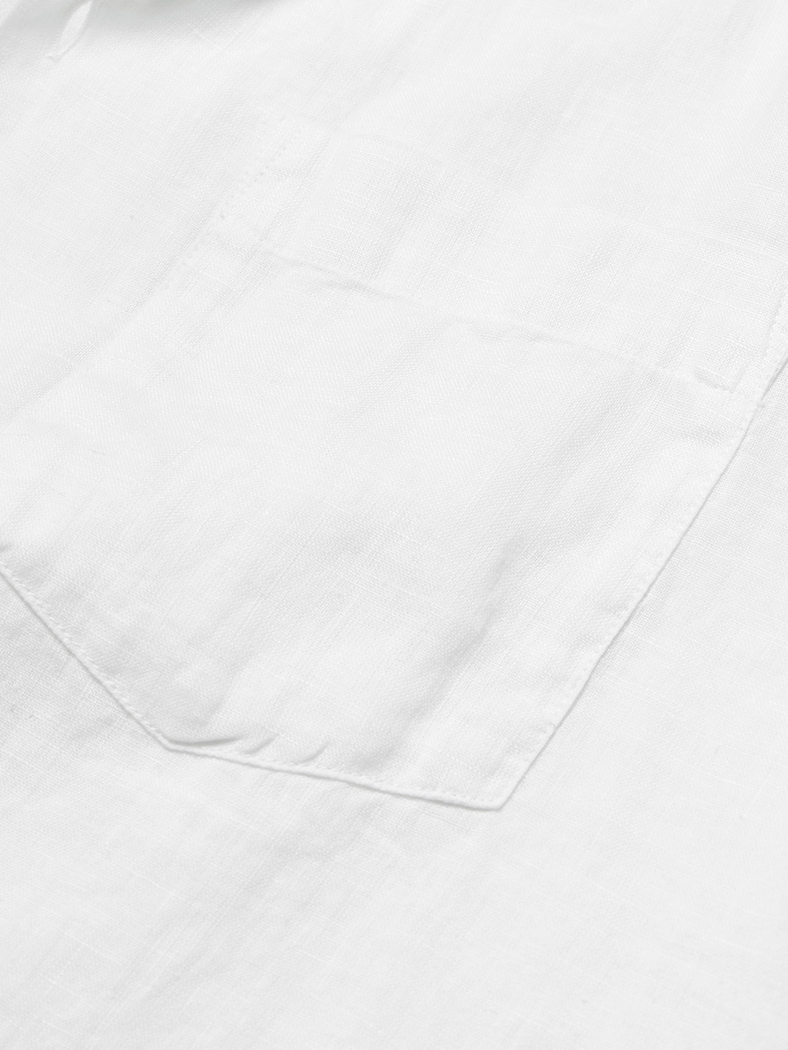 Charli Convertible-Collar Linen Shirt