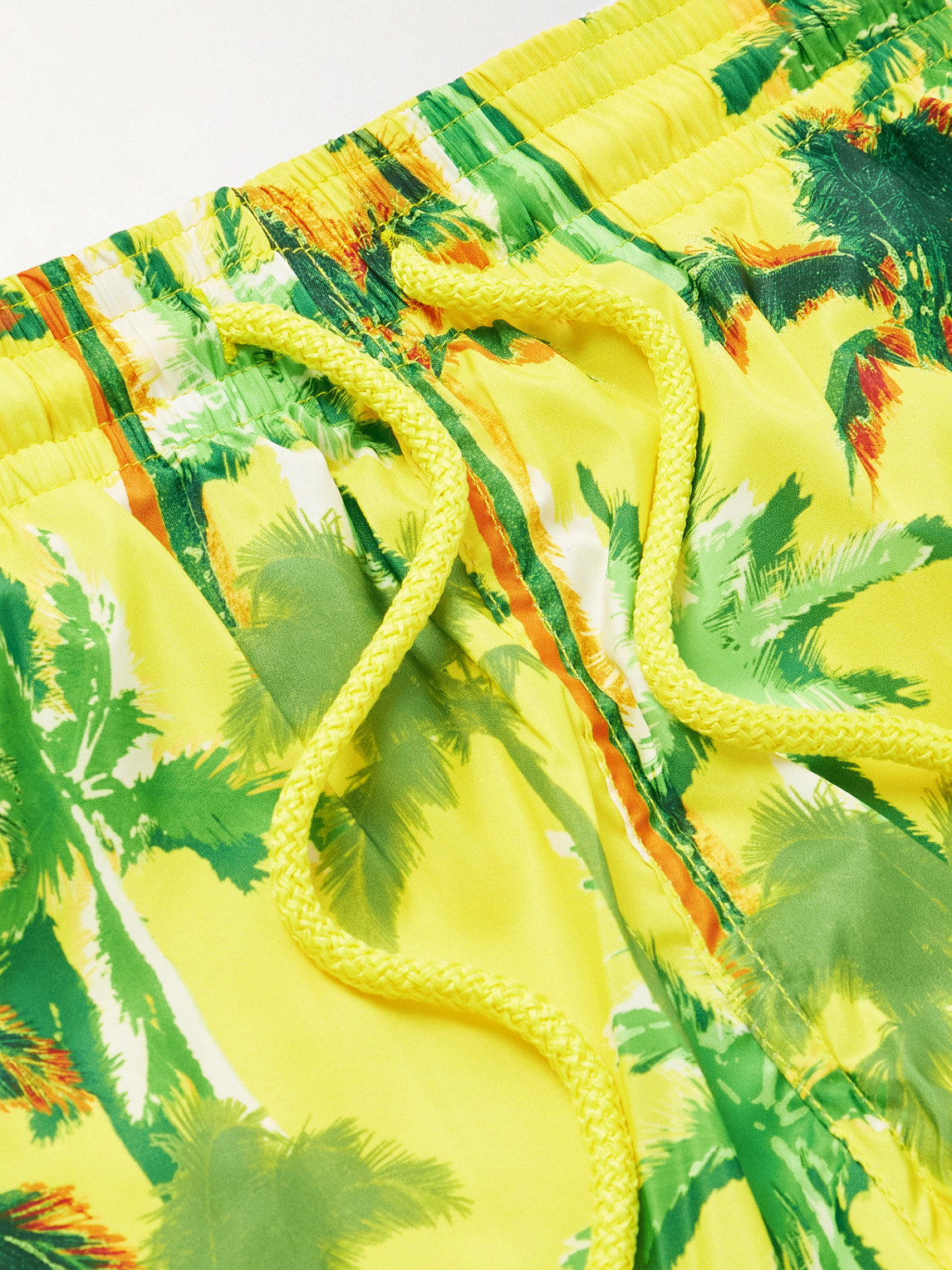 Vilebrequin Mahina Straight-leg Mid-length Recycled Swim Shorts In Yellow