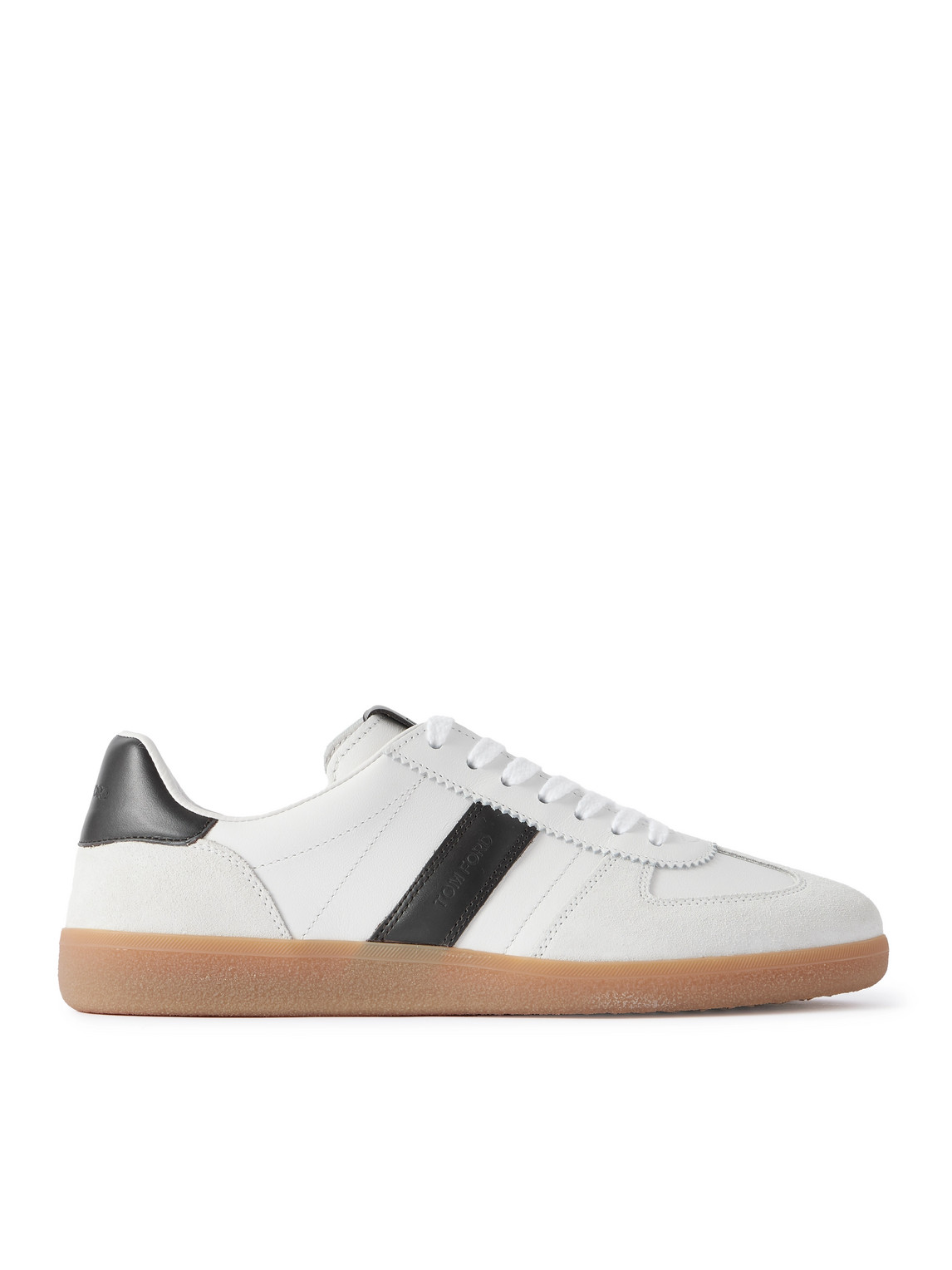 Archer Suede-Trimmed Leather Sneakers