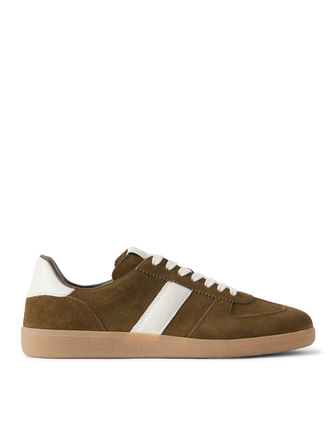 Archer Leather-Trimmed Suede Sneakers