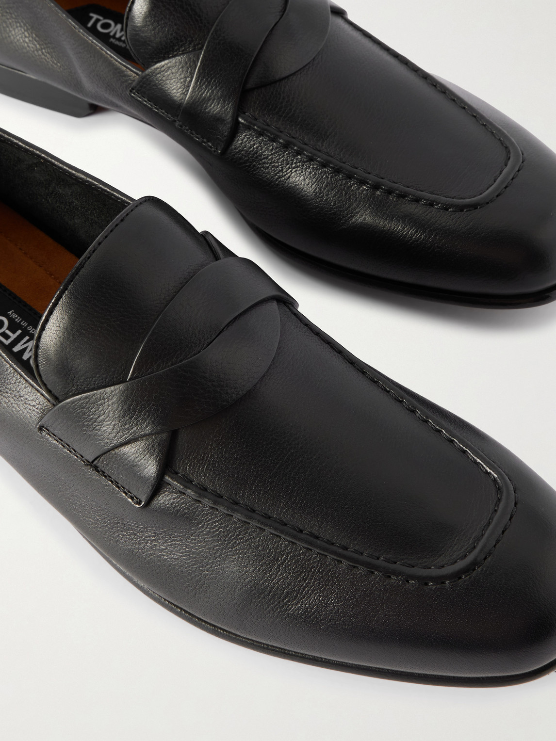 Tom Ford Gigi Full-grain Leather Loafers