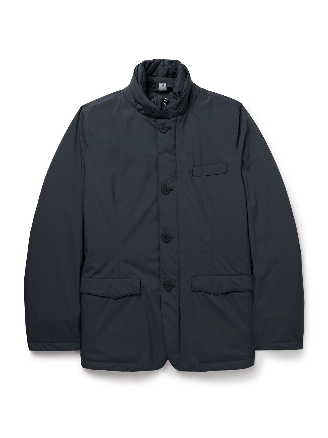 Herno High-neck Padded Jacket In Blue