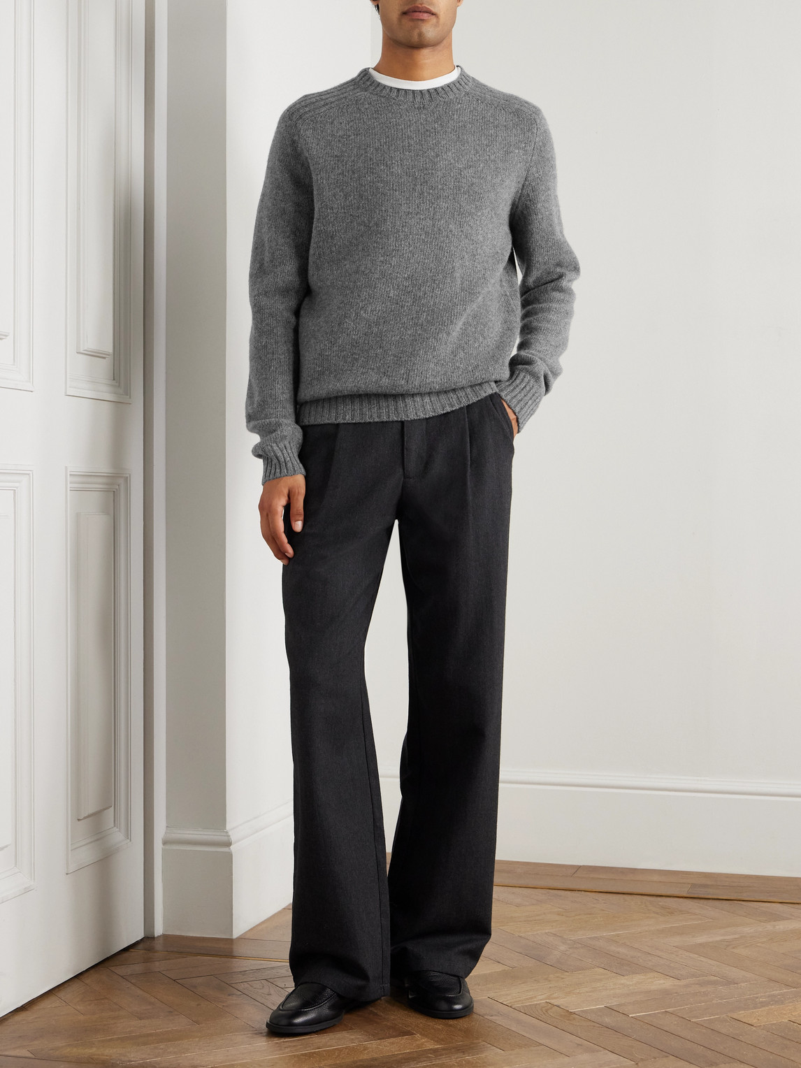 Herno Wool Sweater In Gray