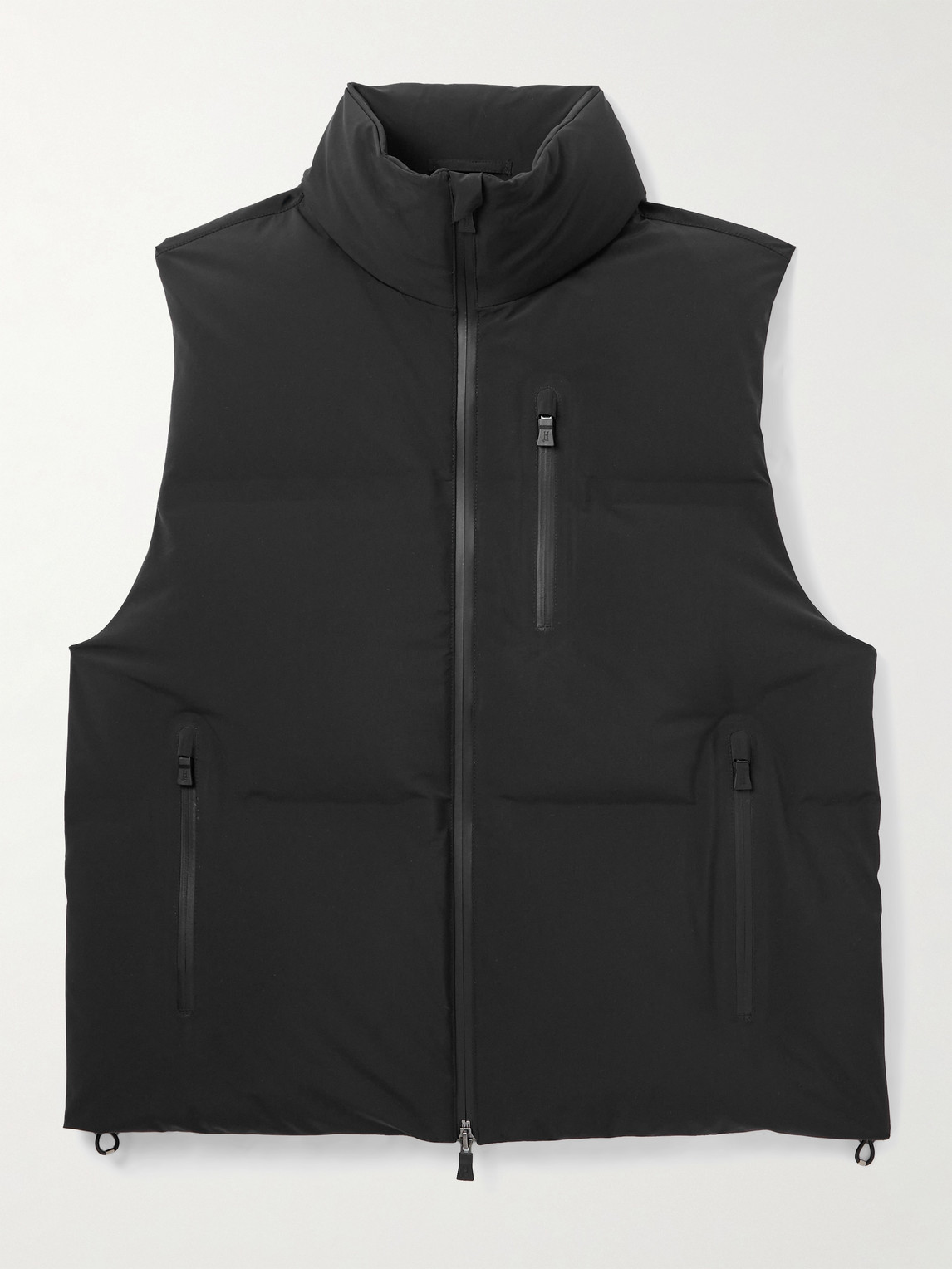 Herno Quilted Shell Down Gilet In Black