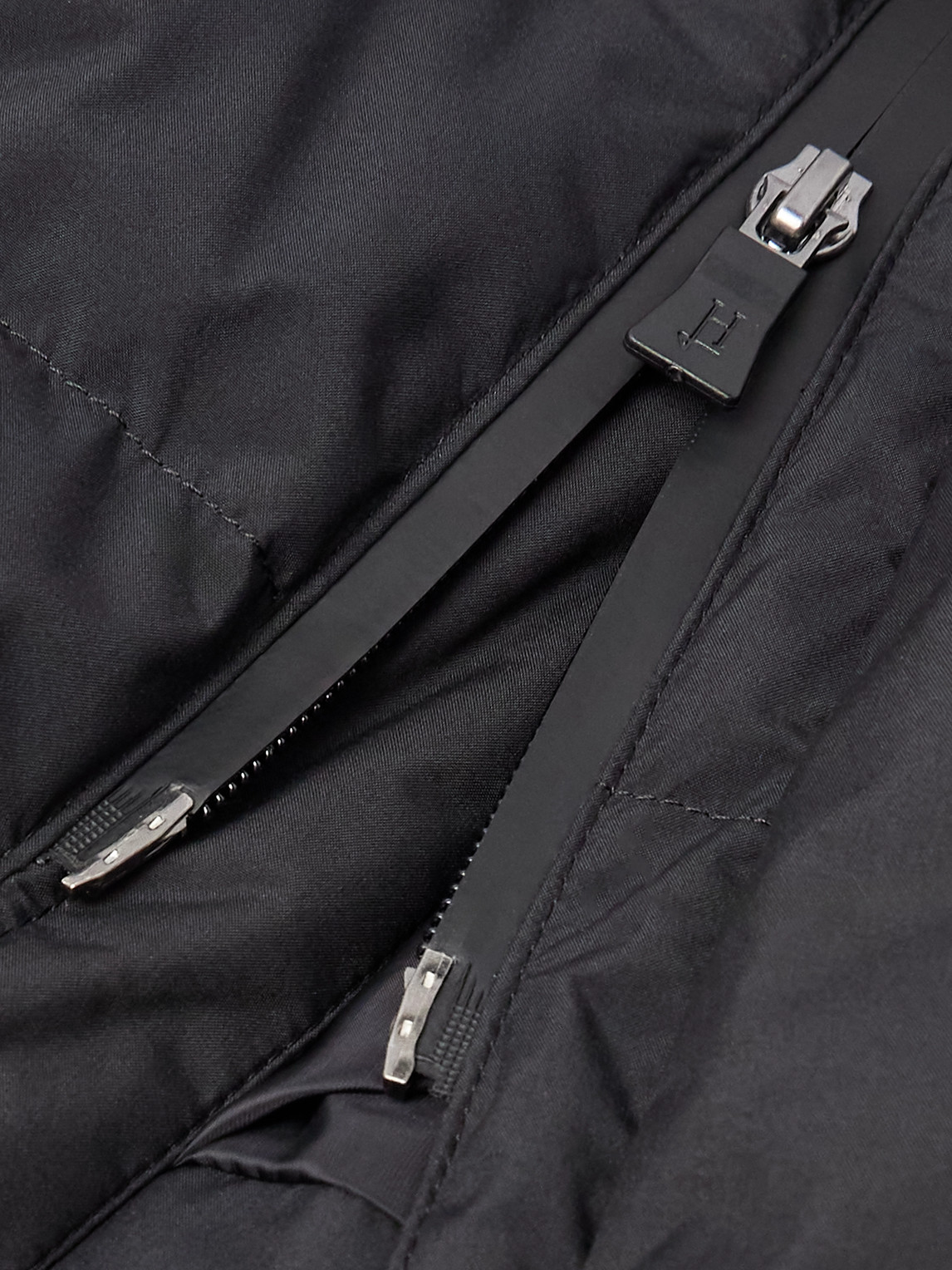 Herno Slim-fit Quilted Shell Hooded Down Parka In Black