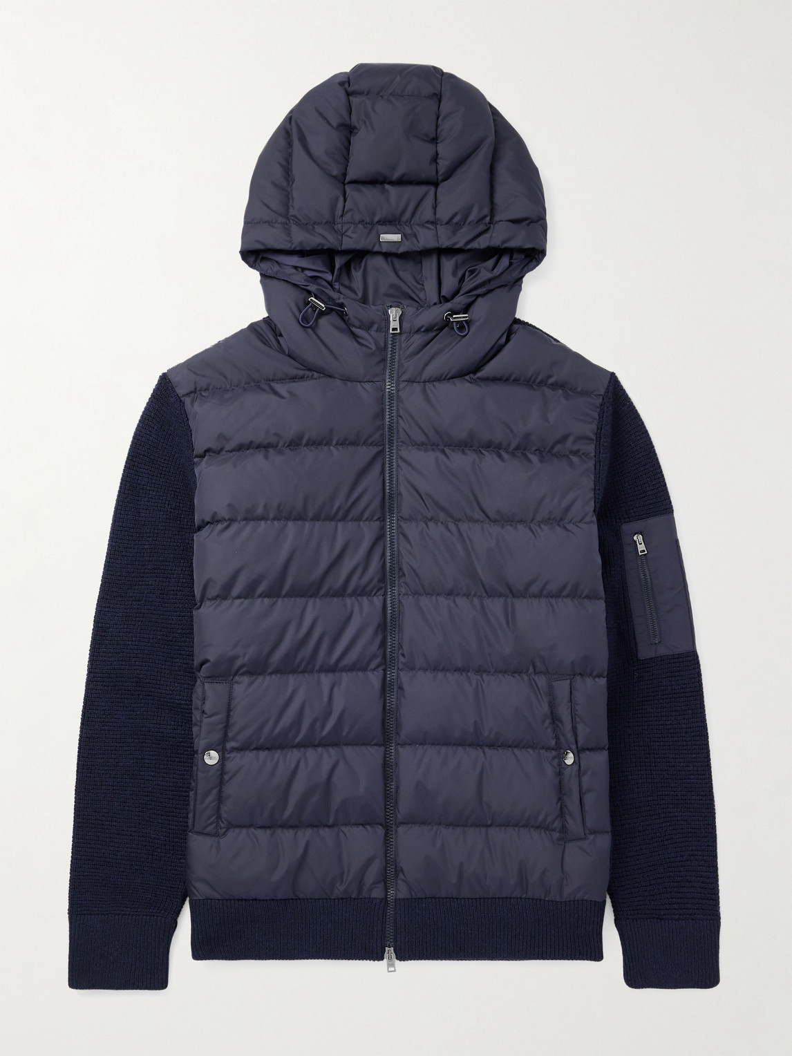 HERNO Shell-Trimmed Wool Hooded Down Jacket - Men