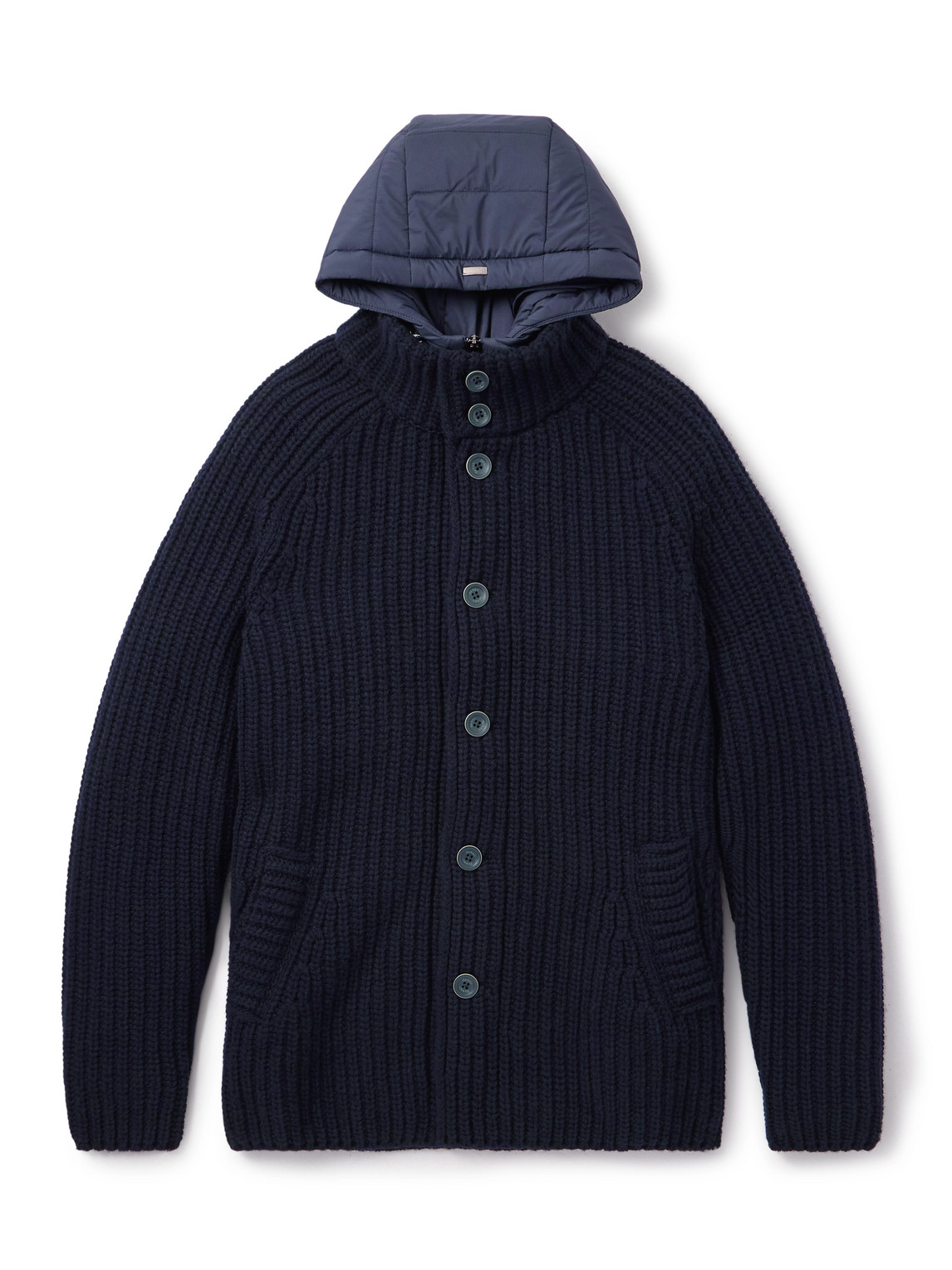 Herno Virgin Wool-Silk Padded Jacket for Men