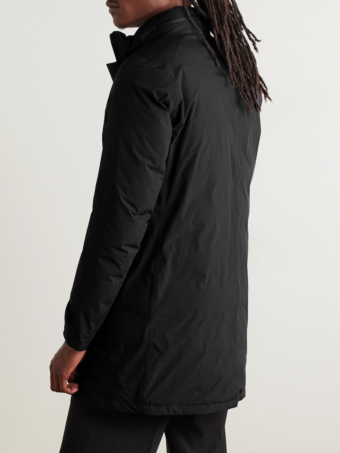 Padded Shell Hooded Down Jacket