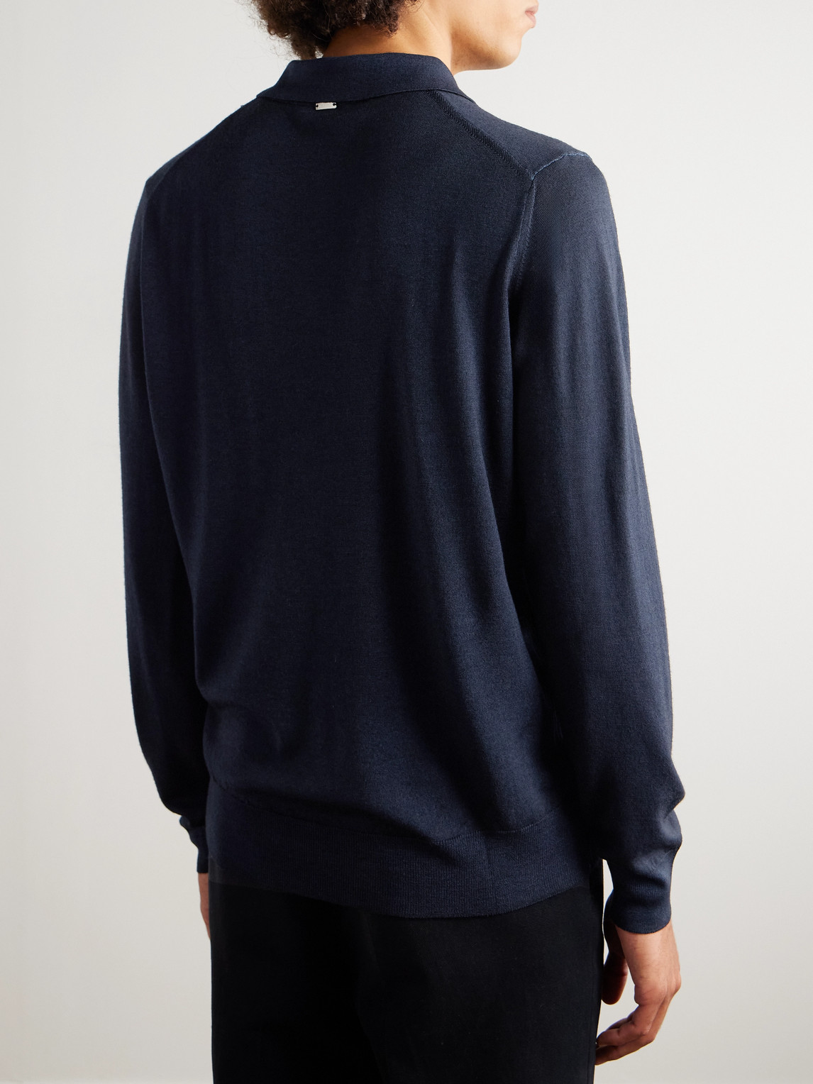  Herno - Wool Polo Shirt - Men - Blue - It 46 