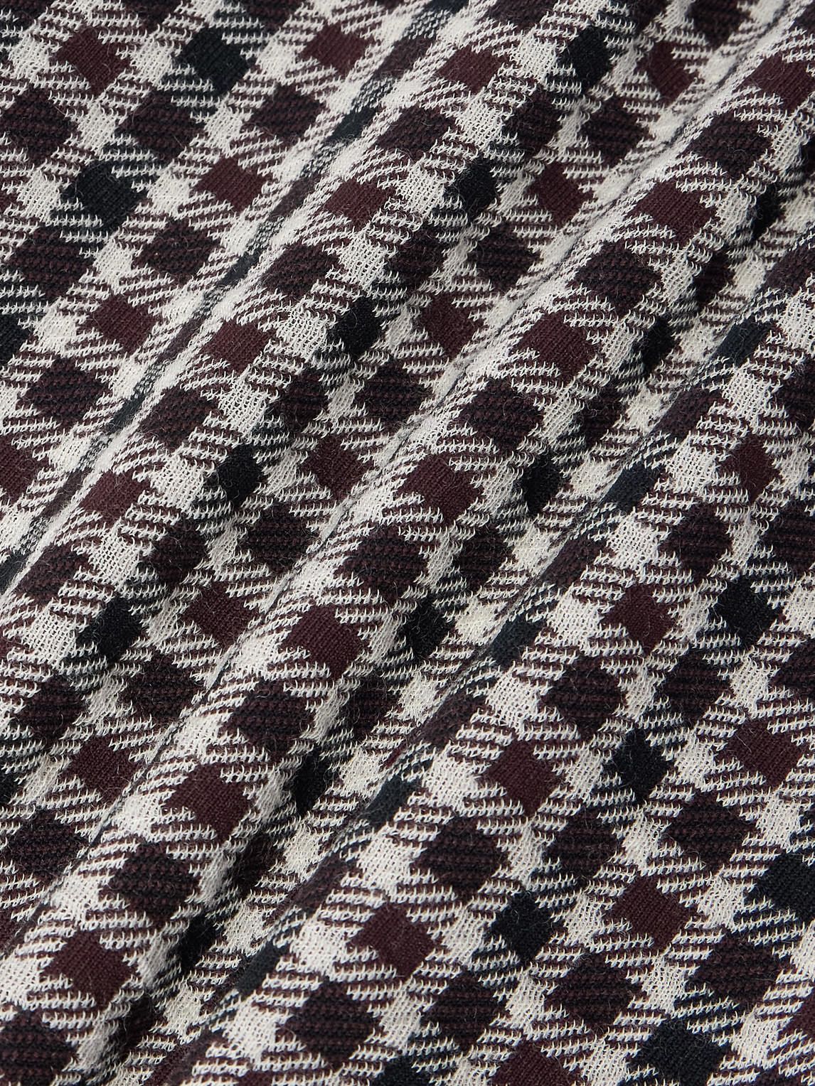 Jil Sander Mens Dark Grey Pointed-collar Check Woven Jacket In Multi